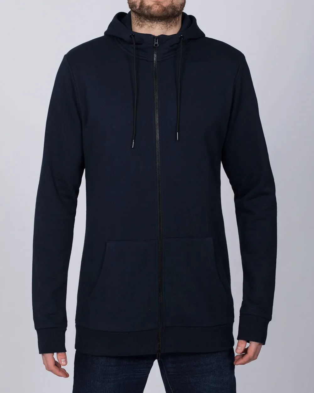 2t Zip Up Tall Active Hoodie (navy)