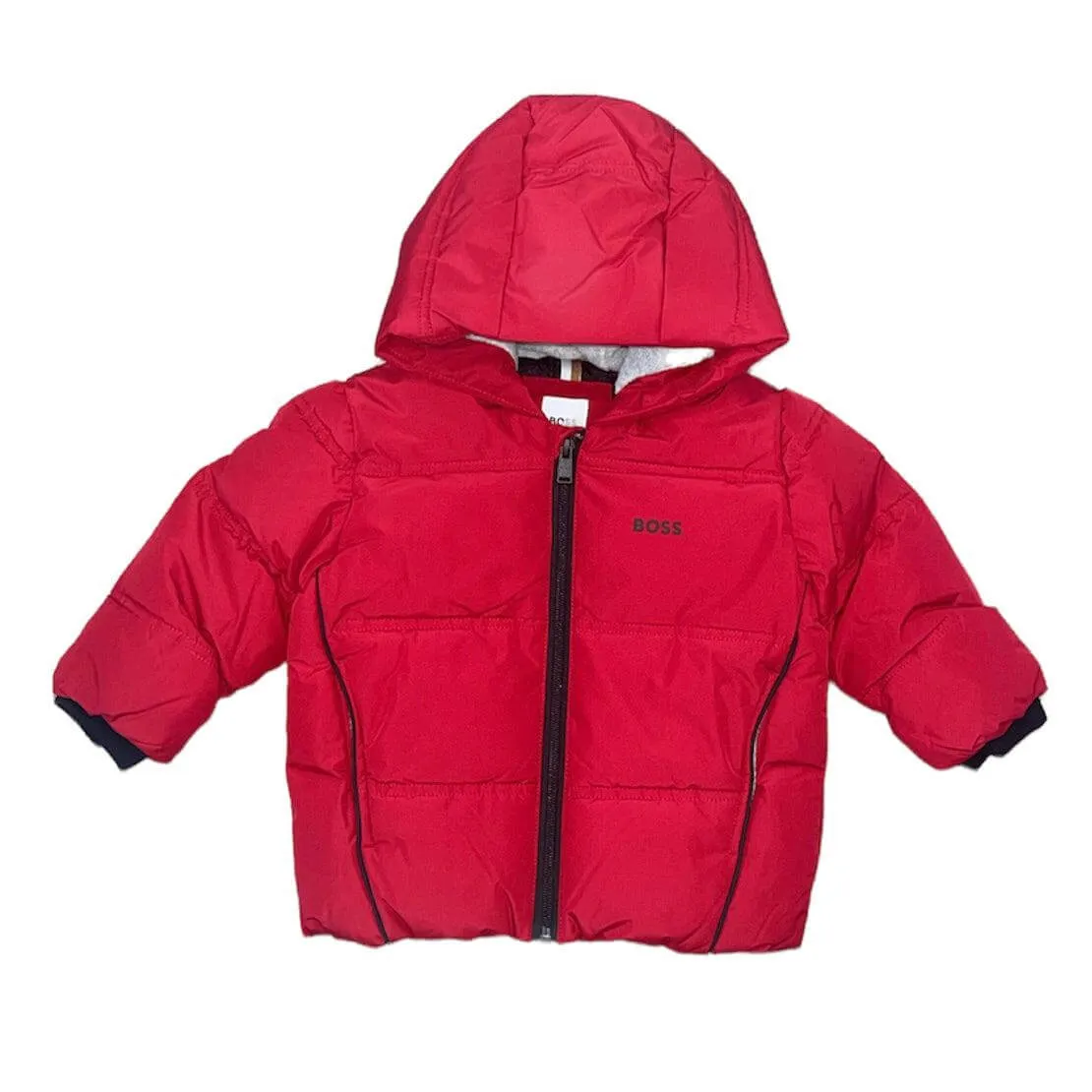 Baby Boys Red Puffer Coat