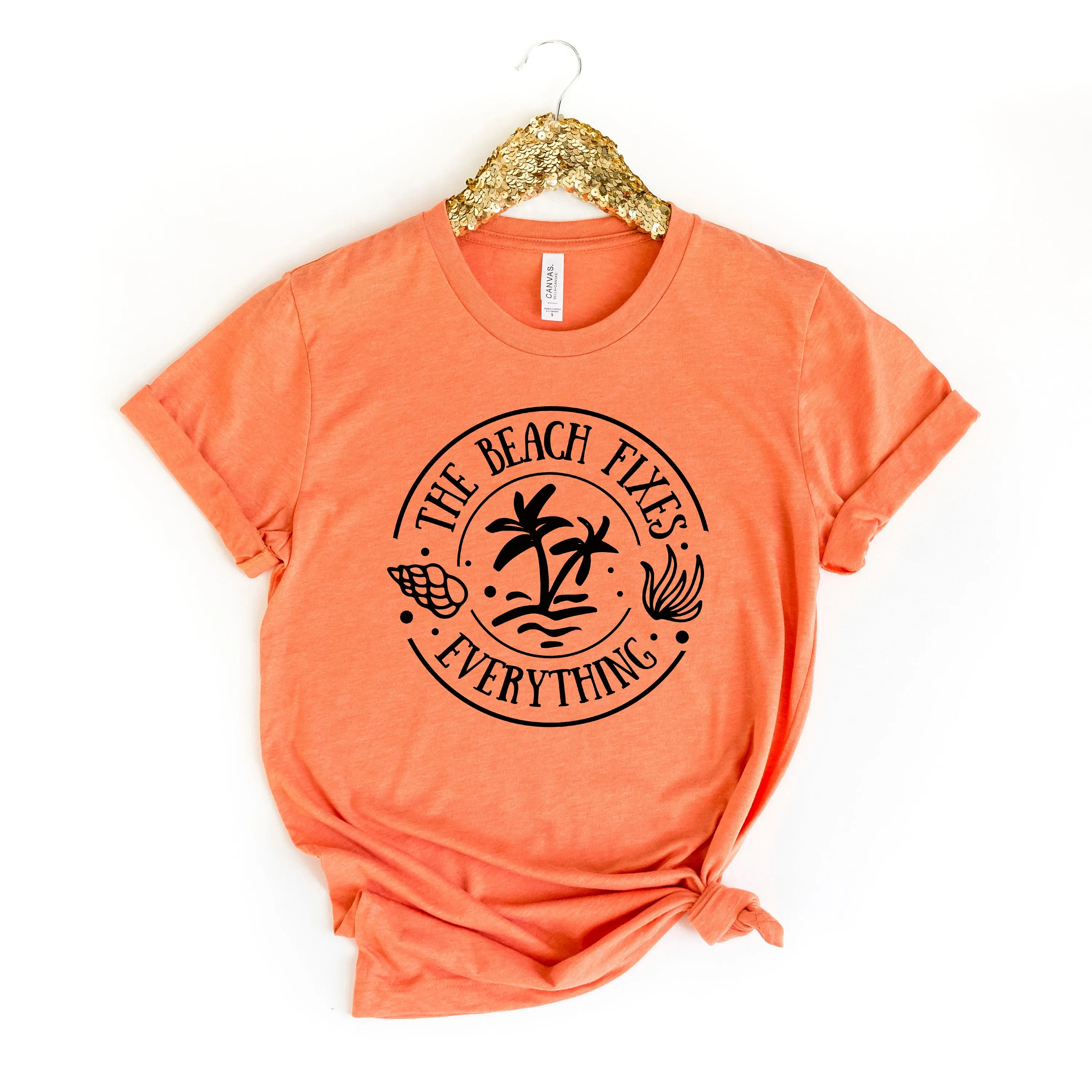 Beach Tshirt for Women The Beach Fixes Everything