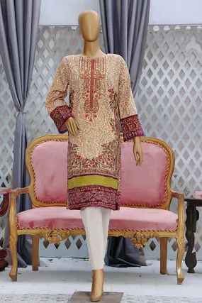 Bin Saeed Stitched Embroidered Lawn Shirts Collection'2022-L-015-Skin