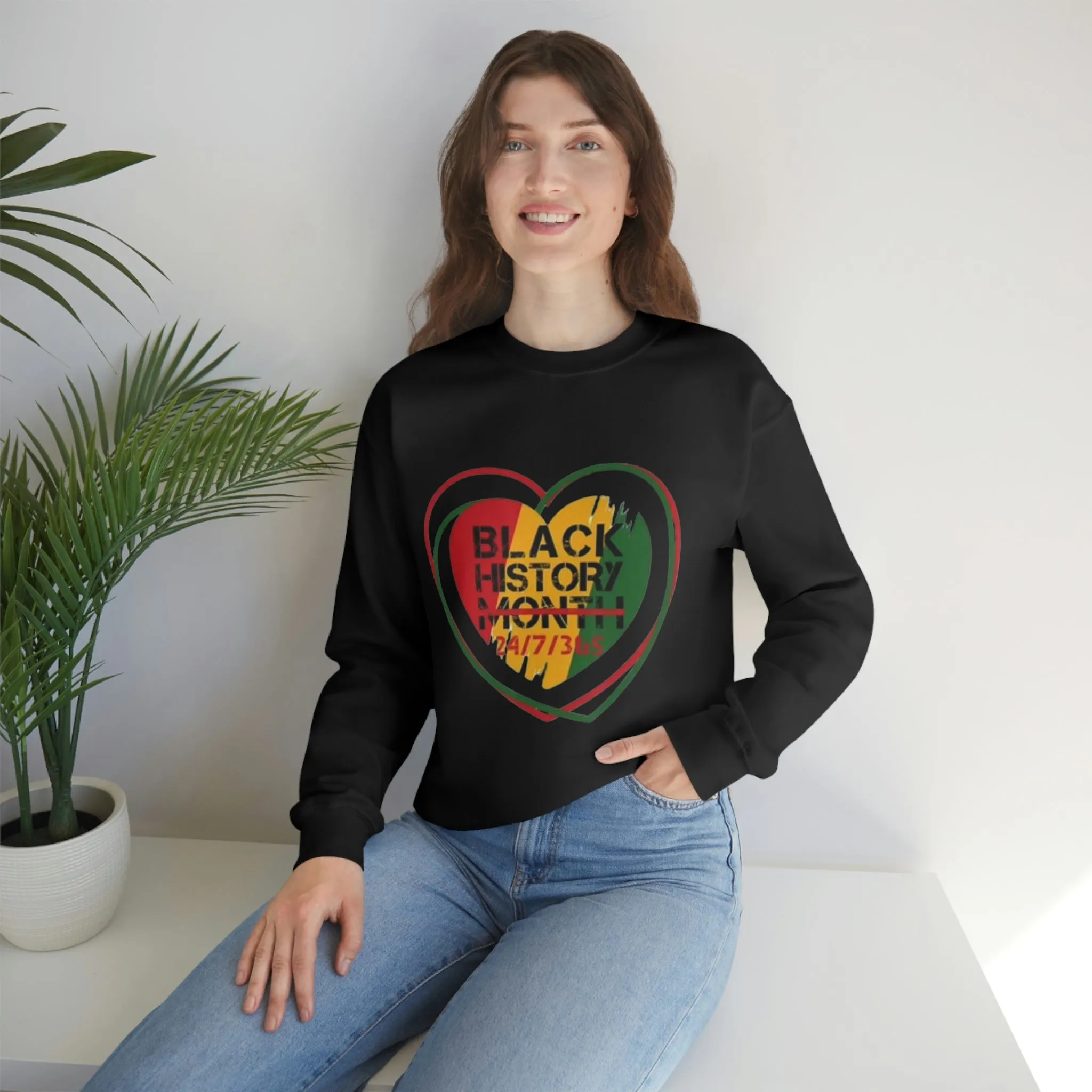 Black History 24/7/365 Crewneck Sweatshirt