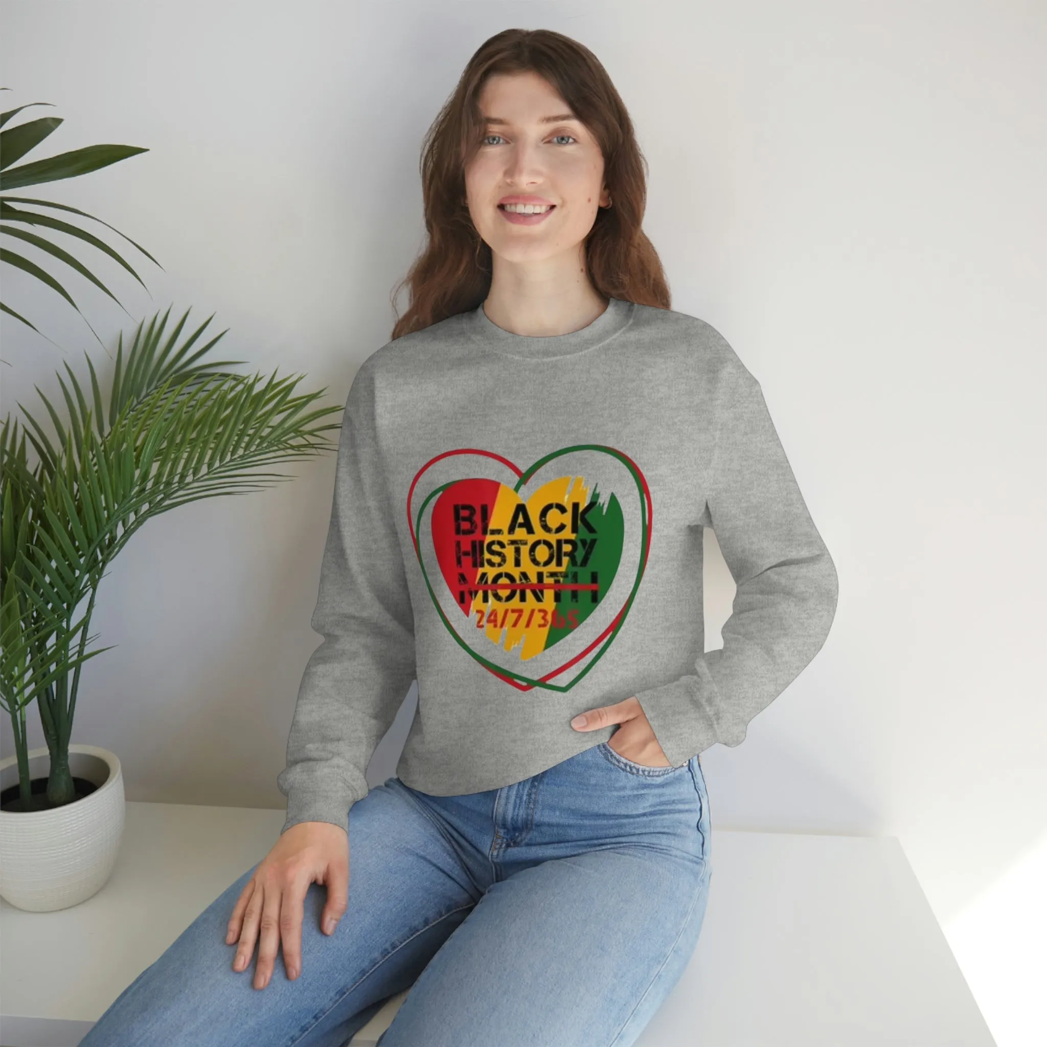 Black History 24/7/365 Crewneck Sweatshirt