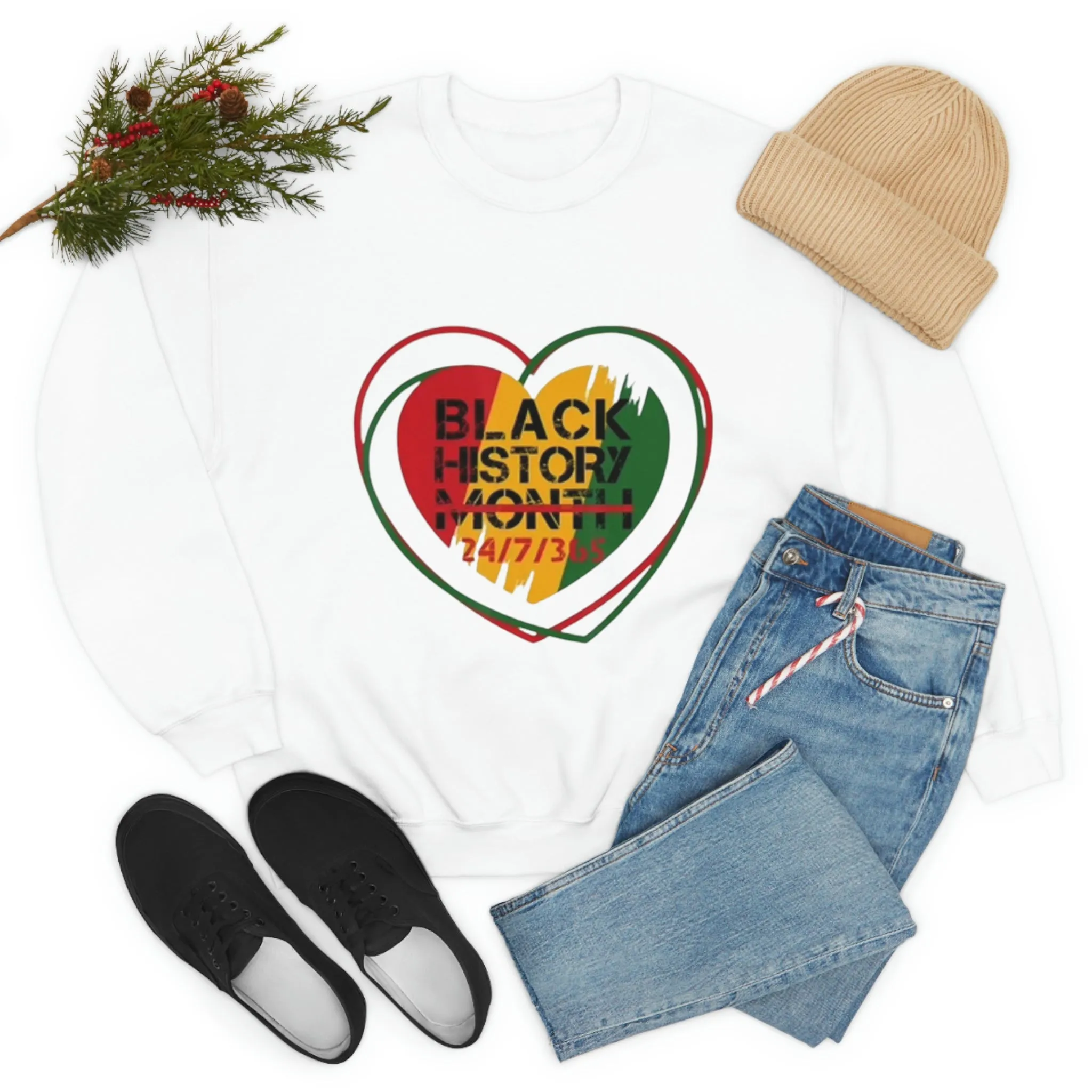 Black History 24/7/365 Crewneck Sweatshirt