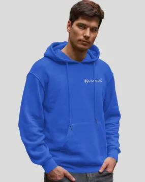 Blue Hoodie Mens – Gymate Designer Logo [chest]