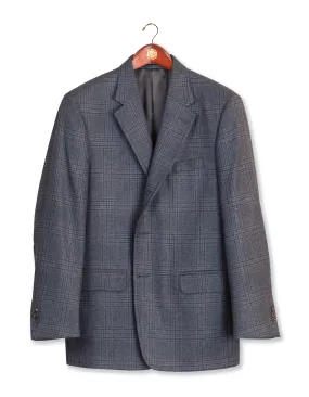 BLUE PLAID SPORT COAT - CASHMERE