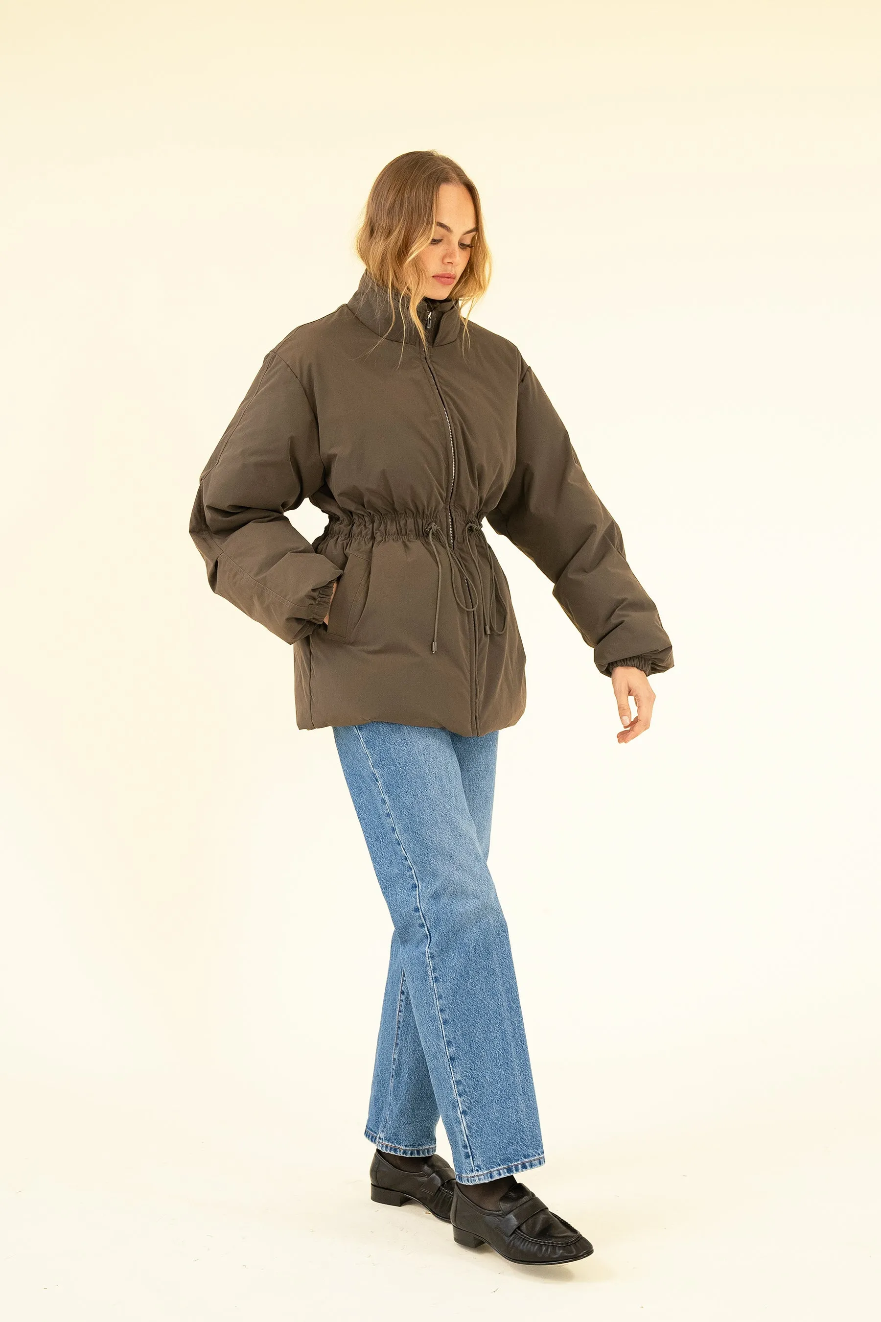 CADENCE PUFFER COAT - BRUN