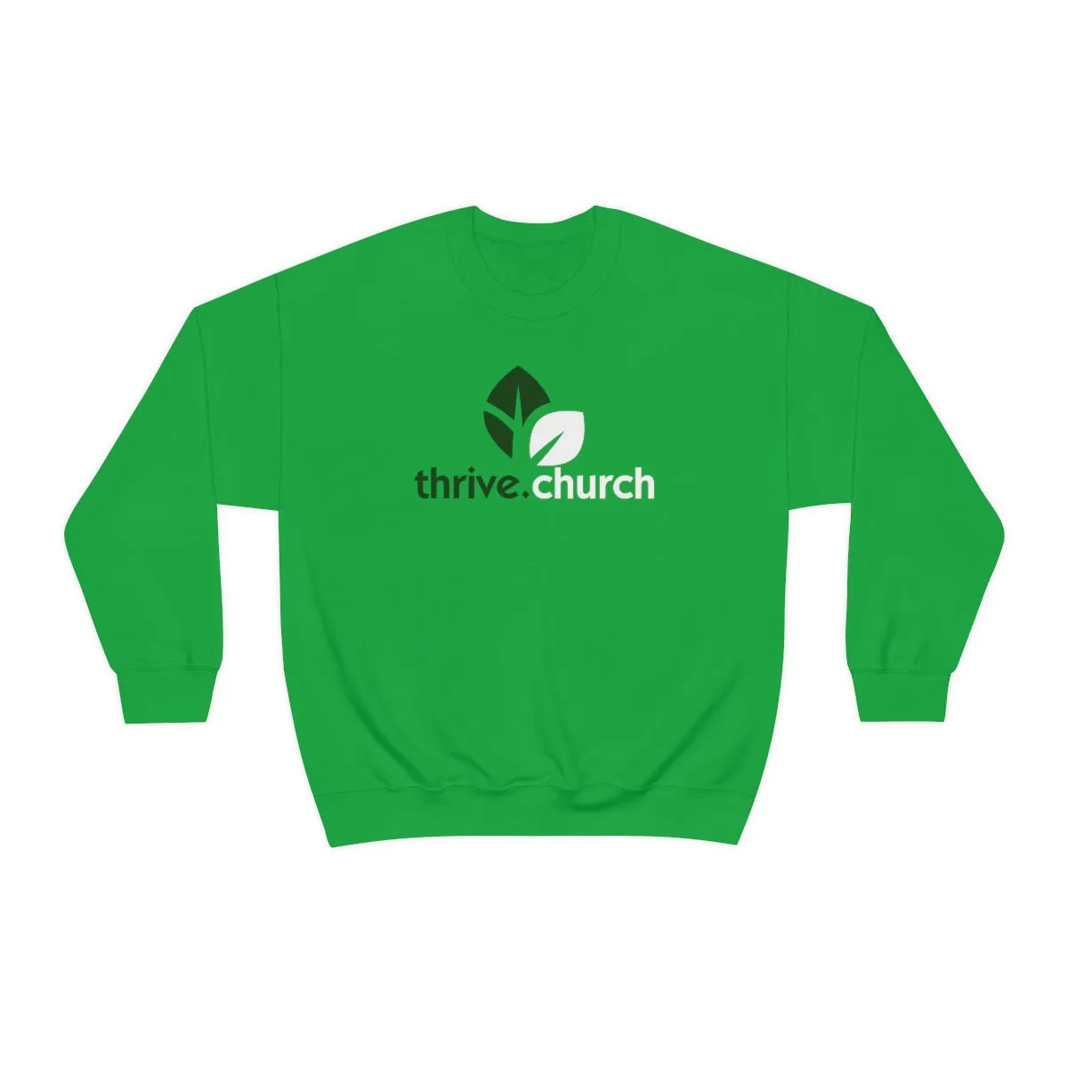 Christmas Logo Green & White Crewneck Sweatshirt