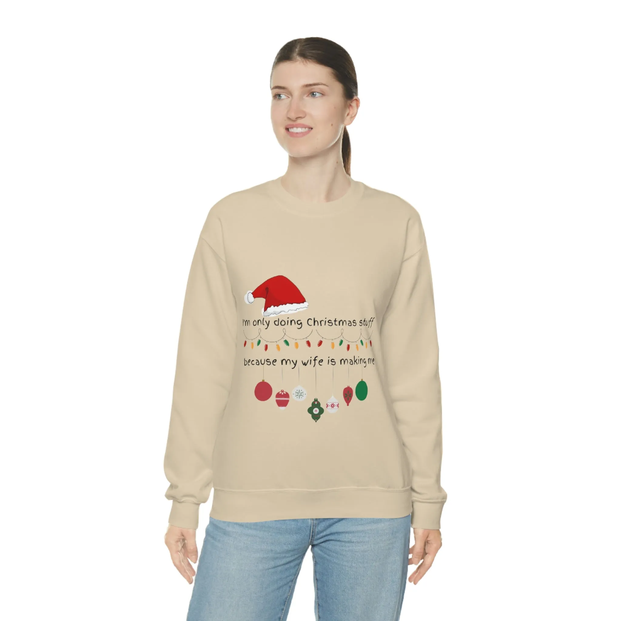 christmas stuff/wife Unisex Heavy Blend™ Crewneck Sweatshirt