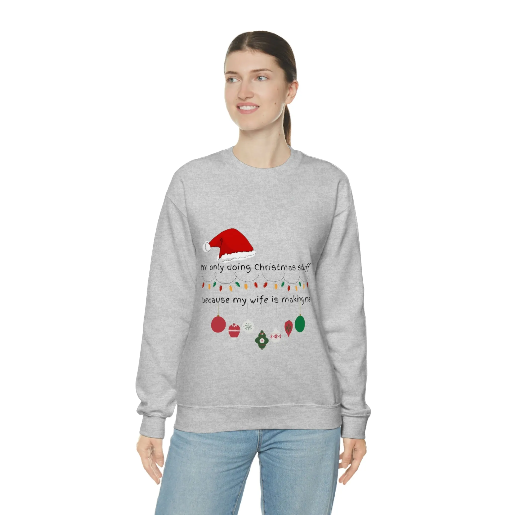 christmas stuff/wife Unisex Heavy Blend™ Crewneck Sweatshirt