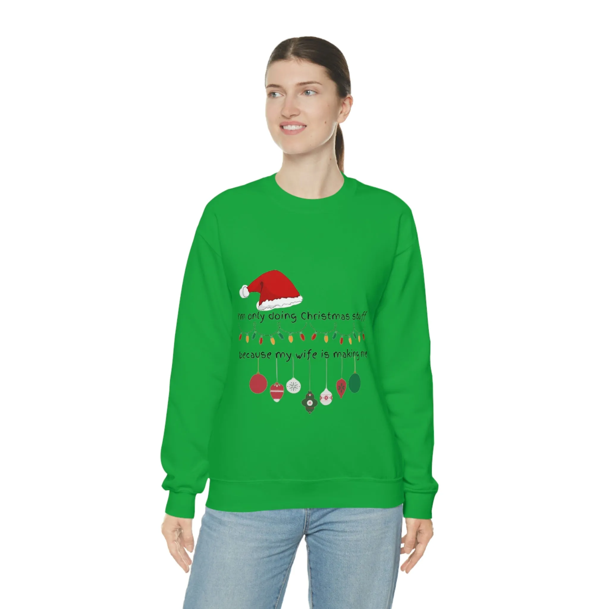 christmas stuff/wife Unisex Heavy Blend™ Crewneck Sweatshirt