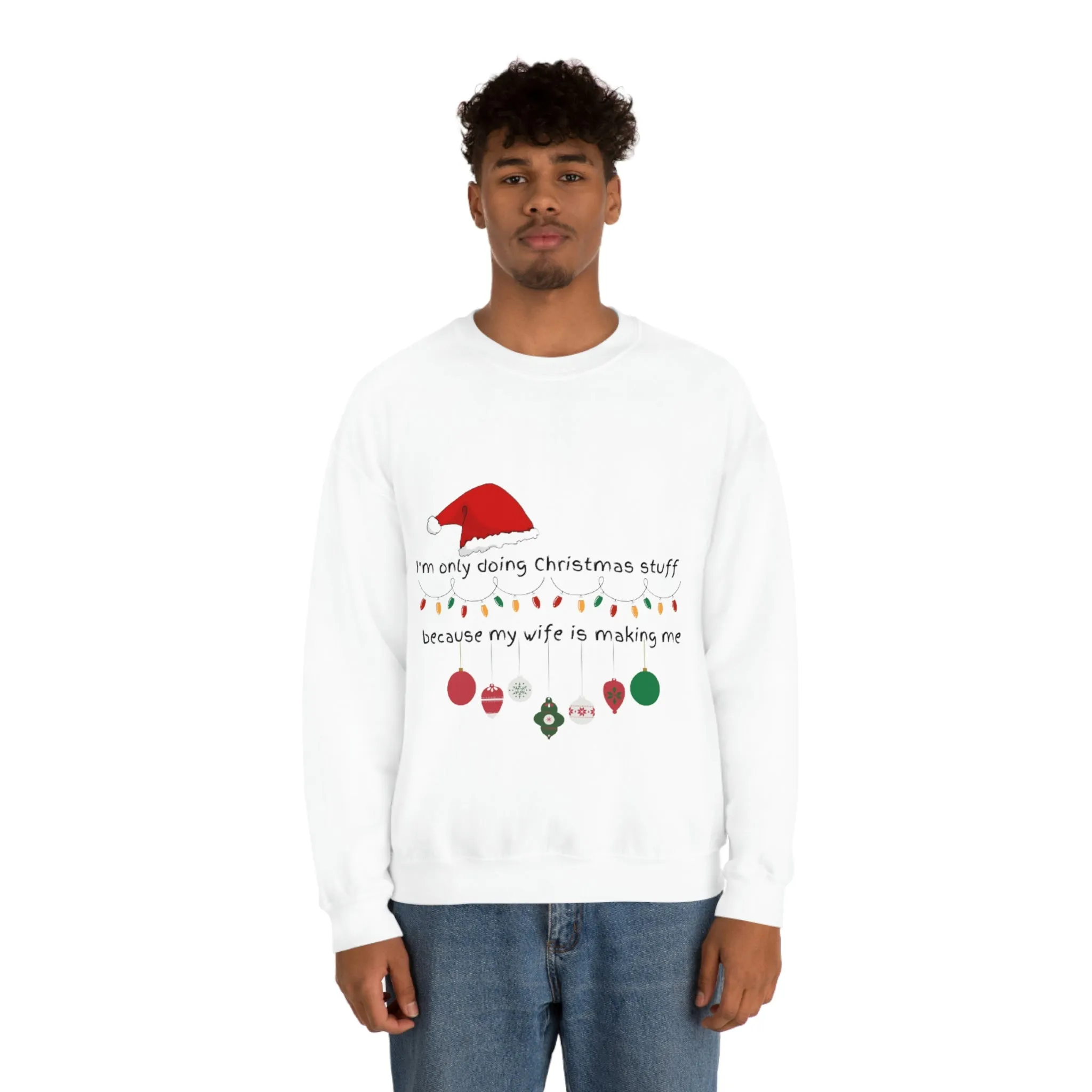 christmas stuff/wife Unisex Heavy Blend™ Crewneck Sweatshirt