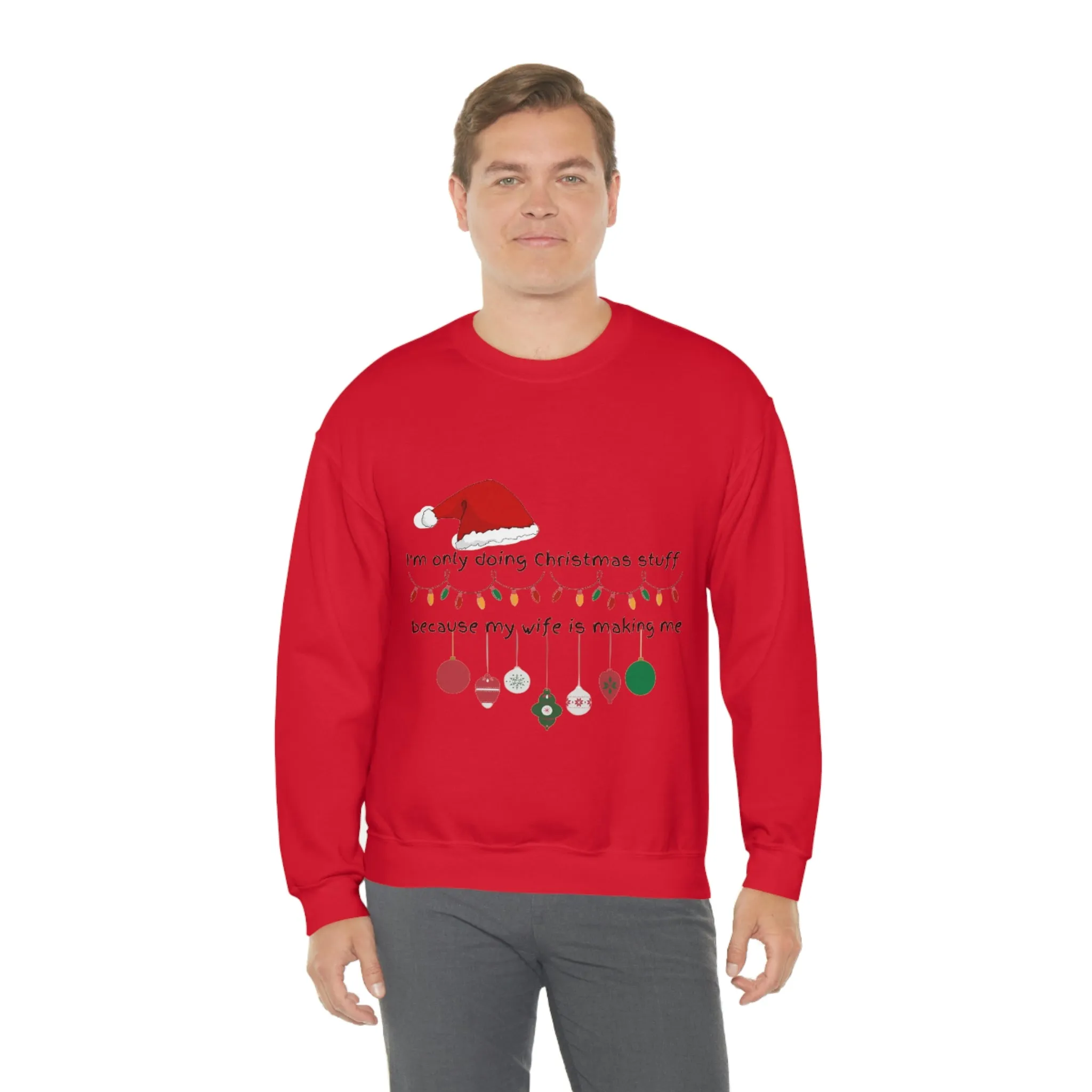 christmas stuff/wife Unisex Heavy Blend™ Crewneck Sweatshirt