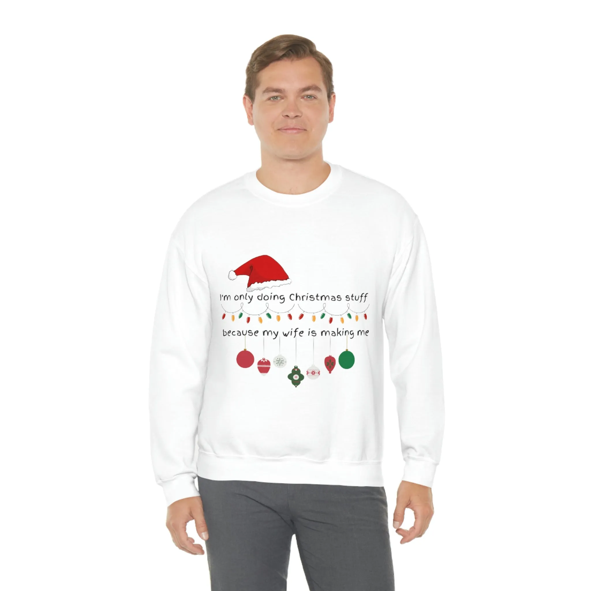 christmas stuff/wife Unisex Heavy Blend™ Crewneck Sweatshirt