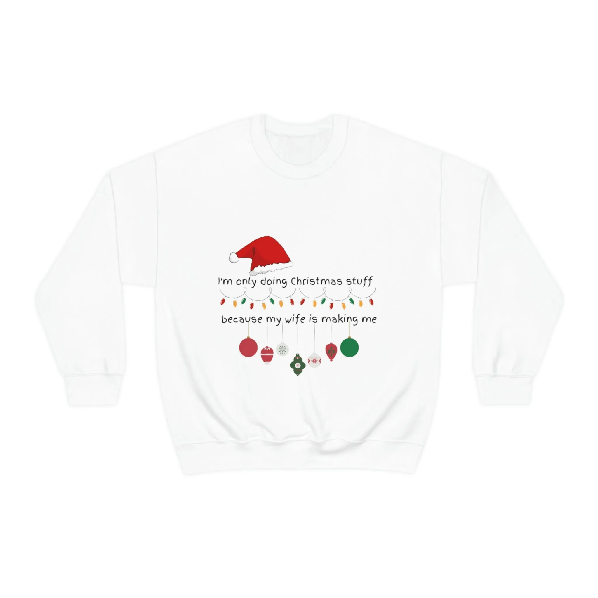 christmas stuff/wife Unisex Heavy Blend™ Crewneck Sweatshirt