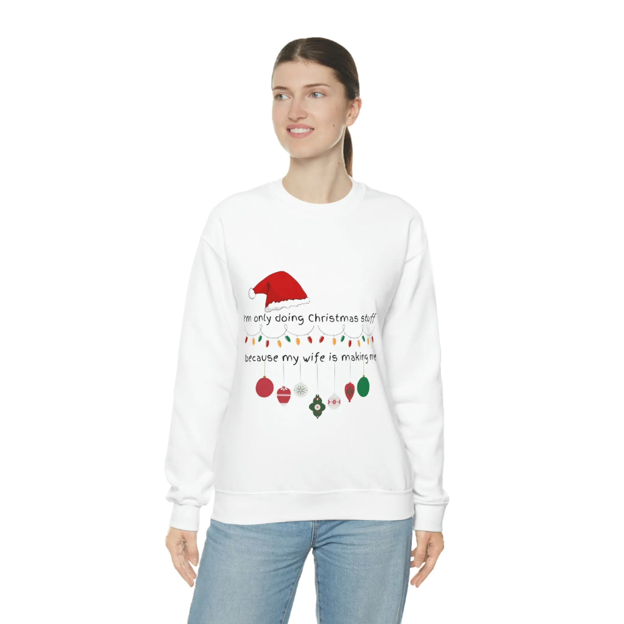 christmas stuff/wife Unisex Heavy Blend™ Crewneck Sweatshirt