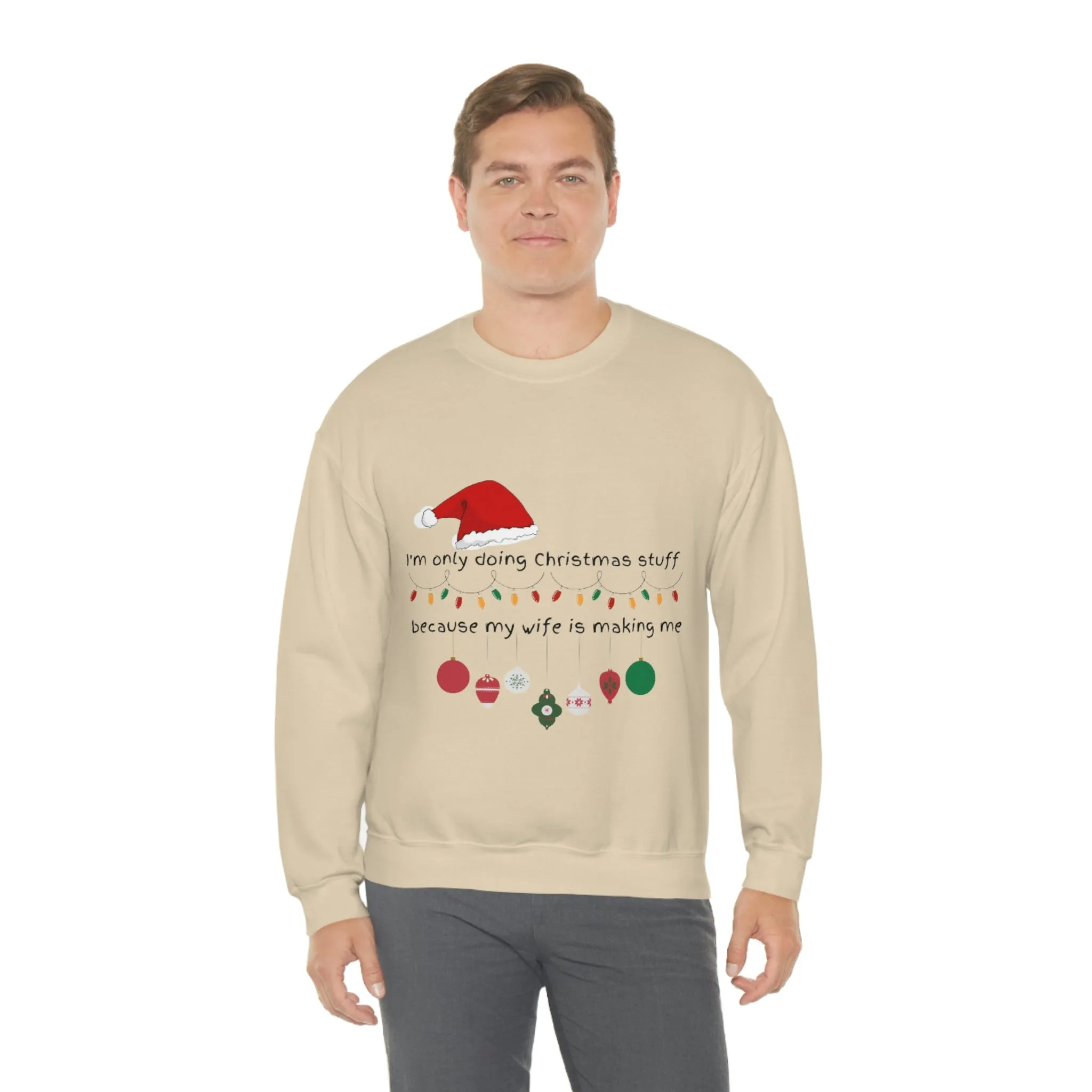 christmas stuff/wife Unisex Heavy Blend™ Crewneck Sweatshirt