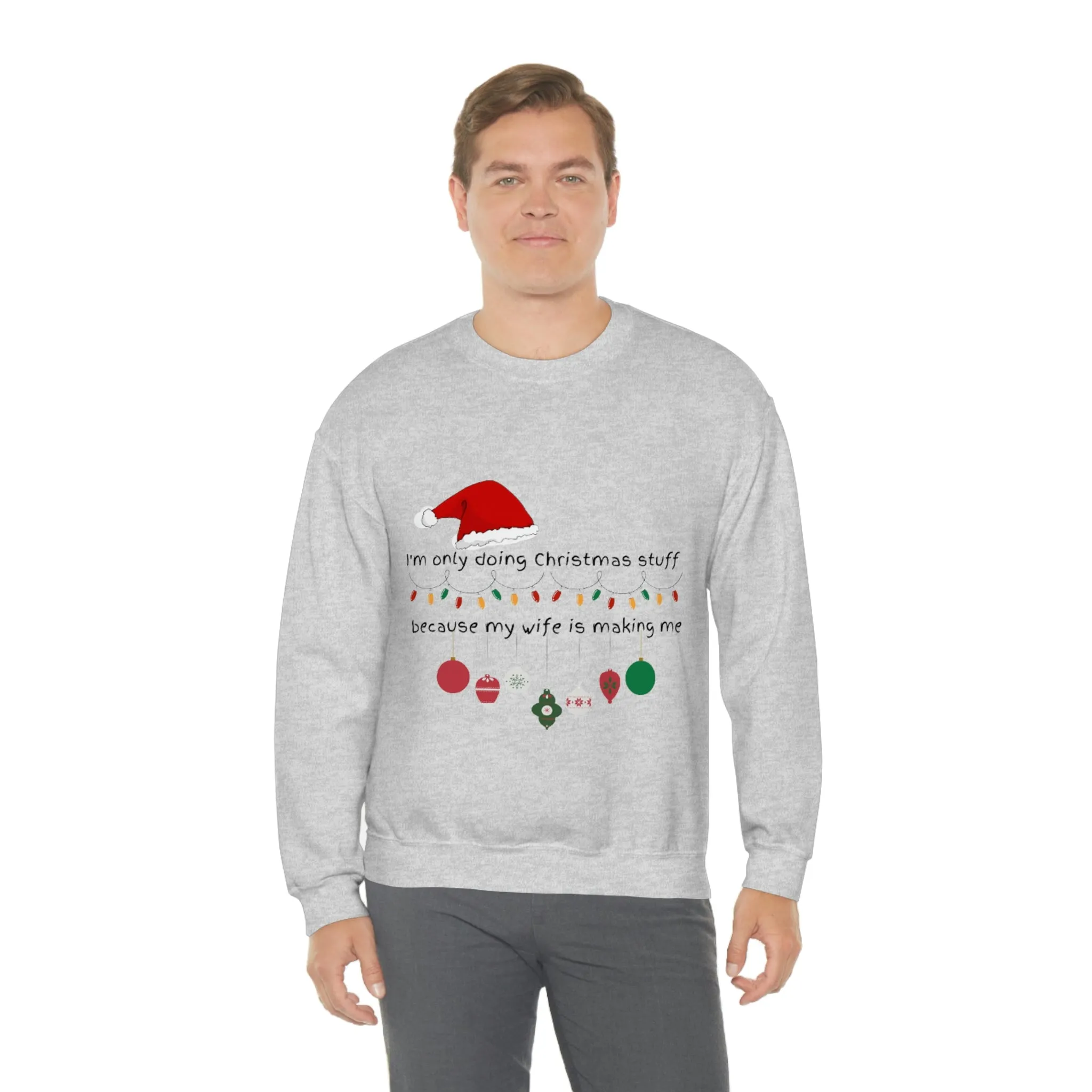 christmas stuff/wife Unisex Heavy Blend™ Crewneck Sweatshirt