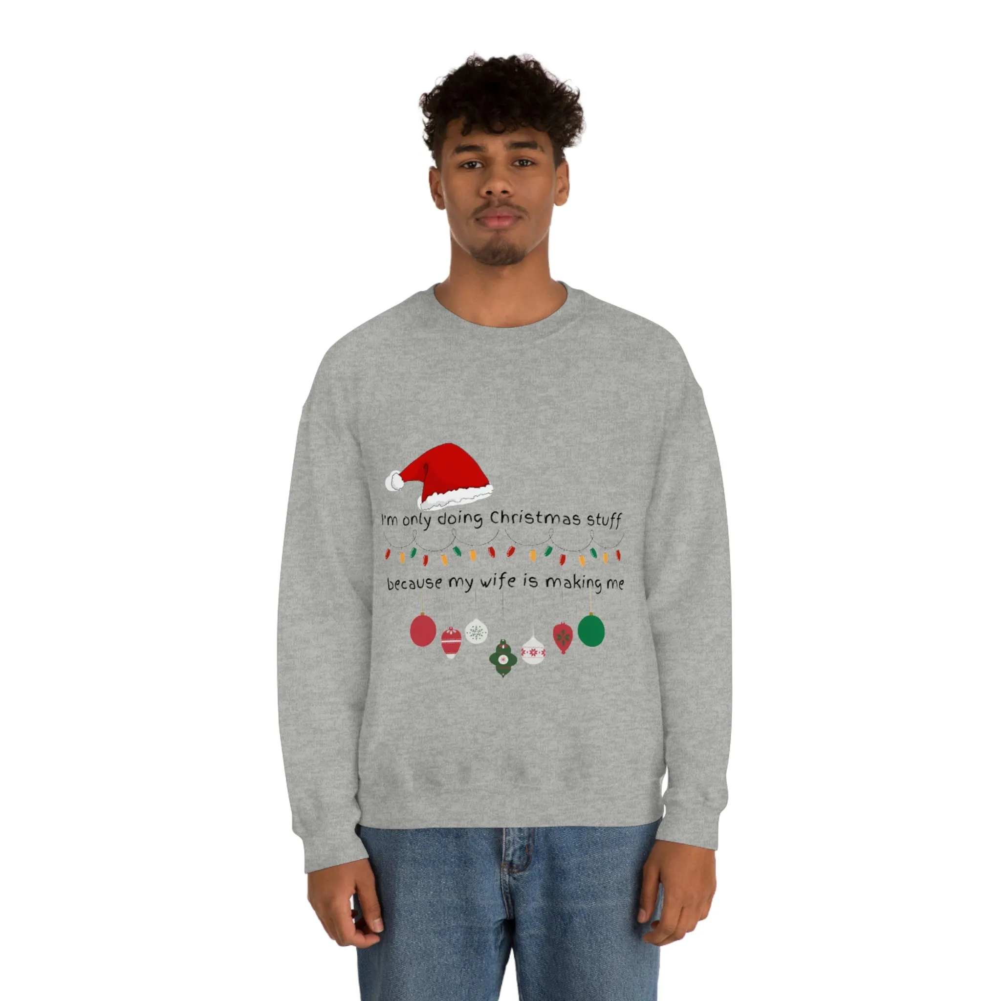 christmas stuff/wife Unisex Heavy Blend™ Crewneck Sweatshirt