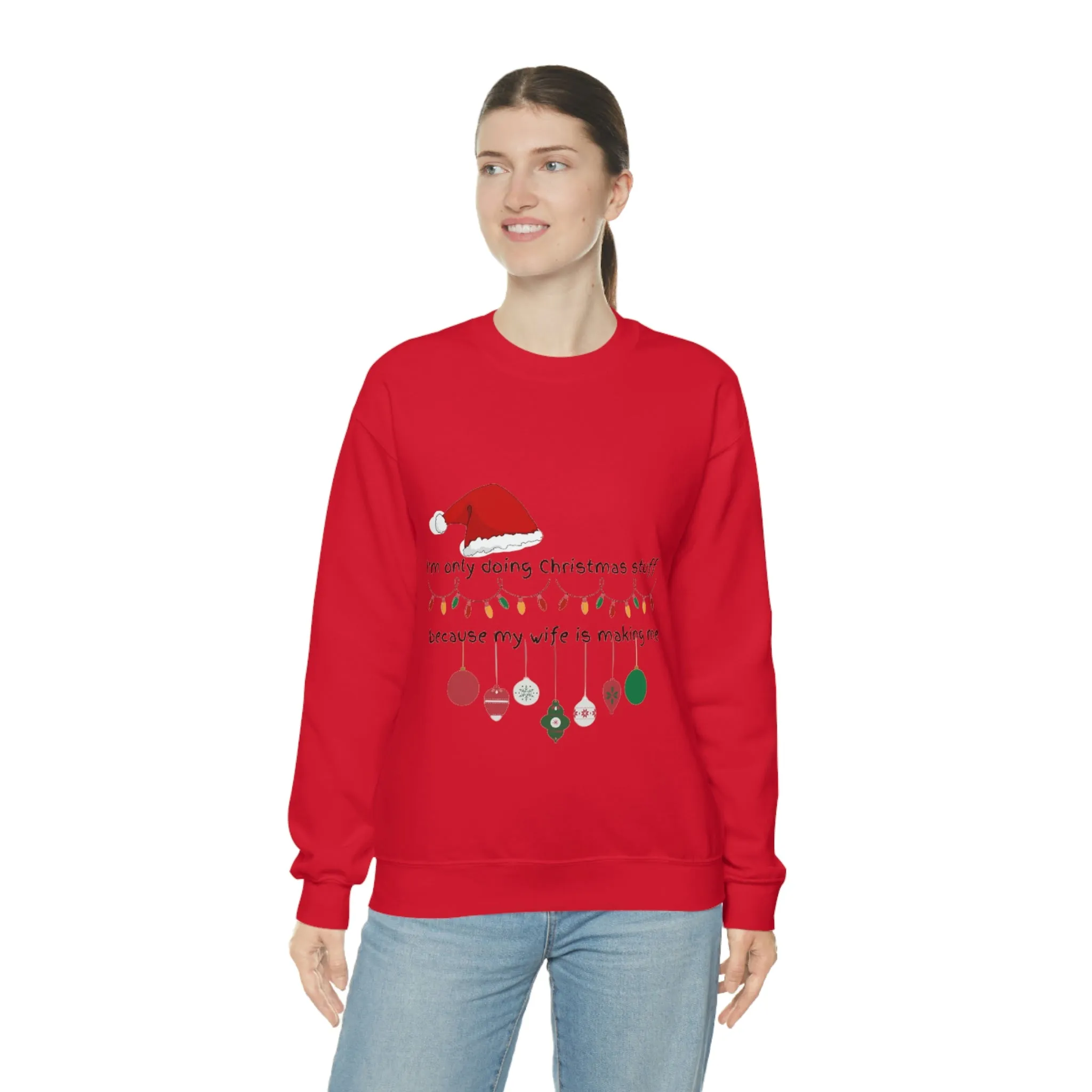 christmas stuff/wife Unisex Heavy Blend™ Crewneck Sweatshirt