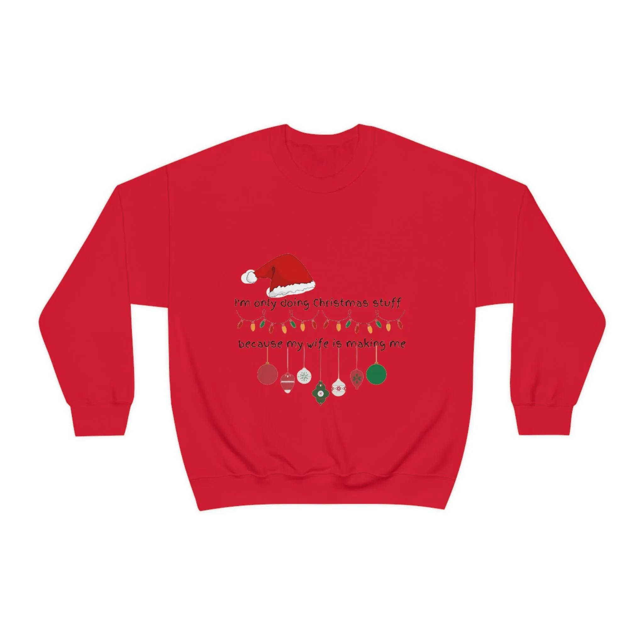 christmas stuff/wife Unisex Heavy Blend™ Crewneck Sweatshirt