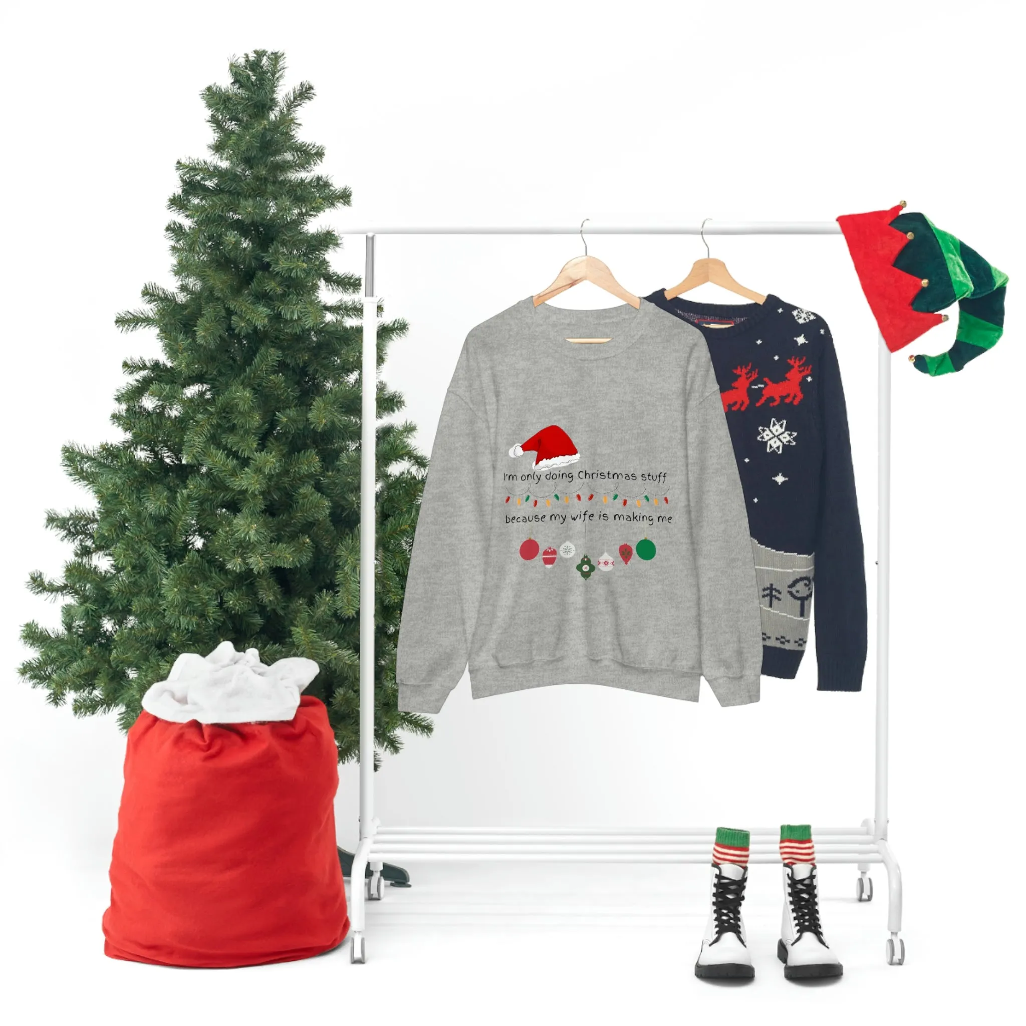 christmas stuff/wife Unisex Heavy Blend™ Crewneck Sweatshirt