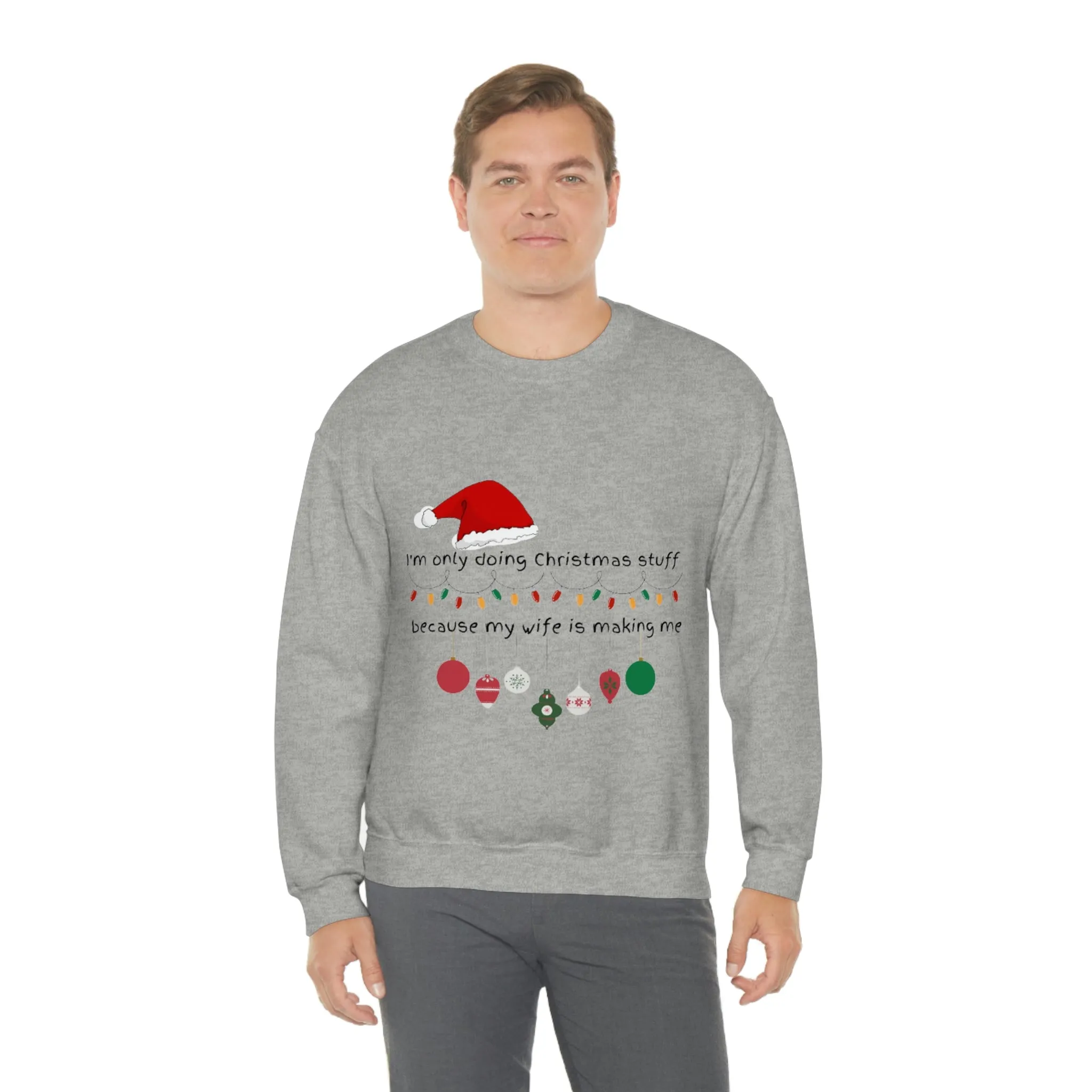 christmas stuff/wife Unisex Heavy Blend™ Crewneck Sweatshirt