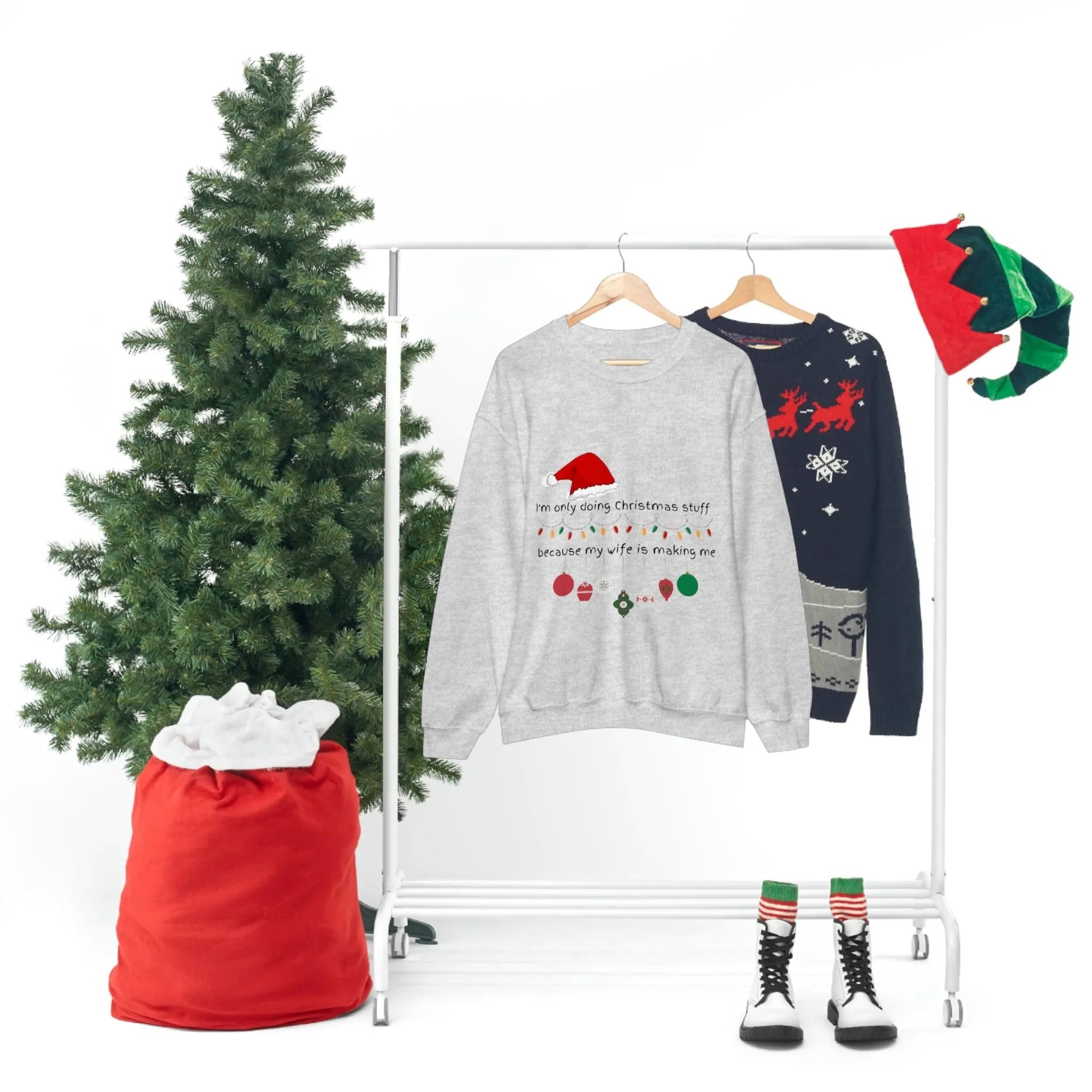 christmas stuff/wife Unisex Heavy Blend™ Crewneck Sweatshirt