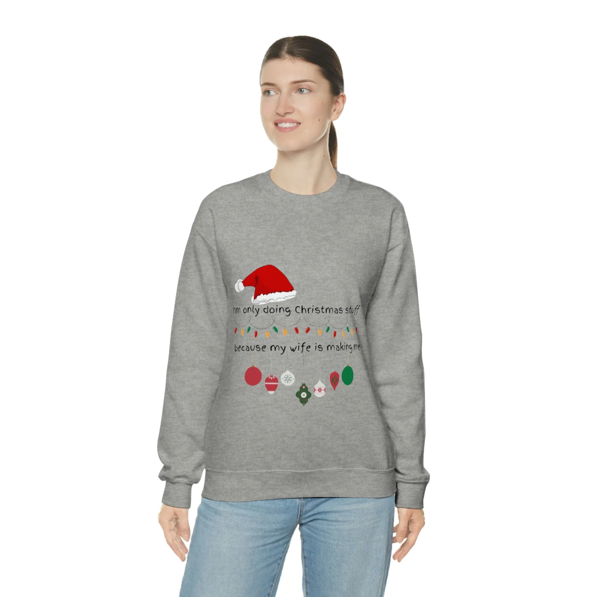 christmas stuff/wife Unisex Heavy Blend™ Crewneck Sweatshirt