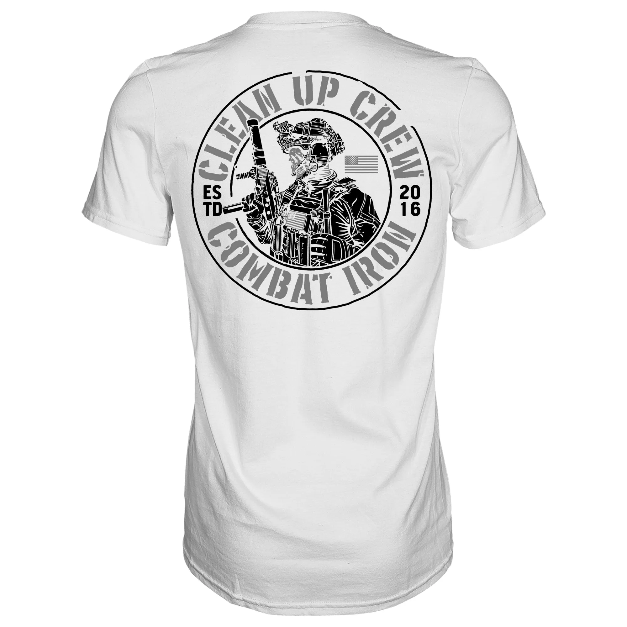 Clean up Crew Operator Skull Men's T-Shirt