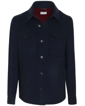 Cobalt Cashmere Overshirt