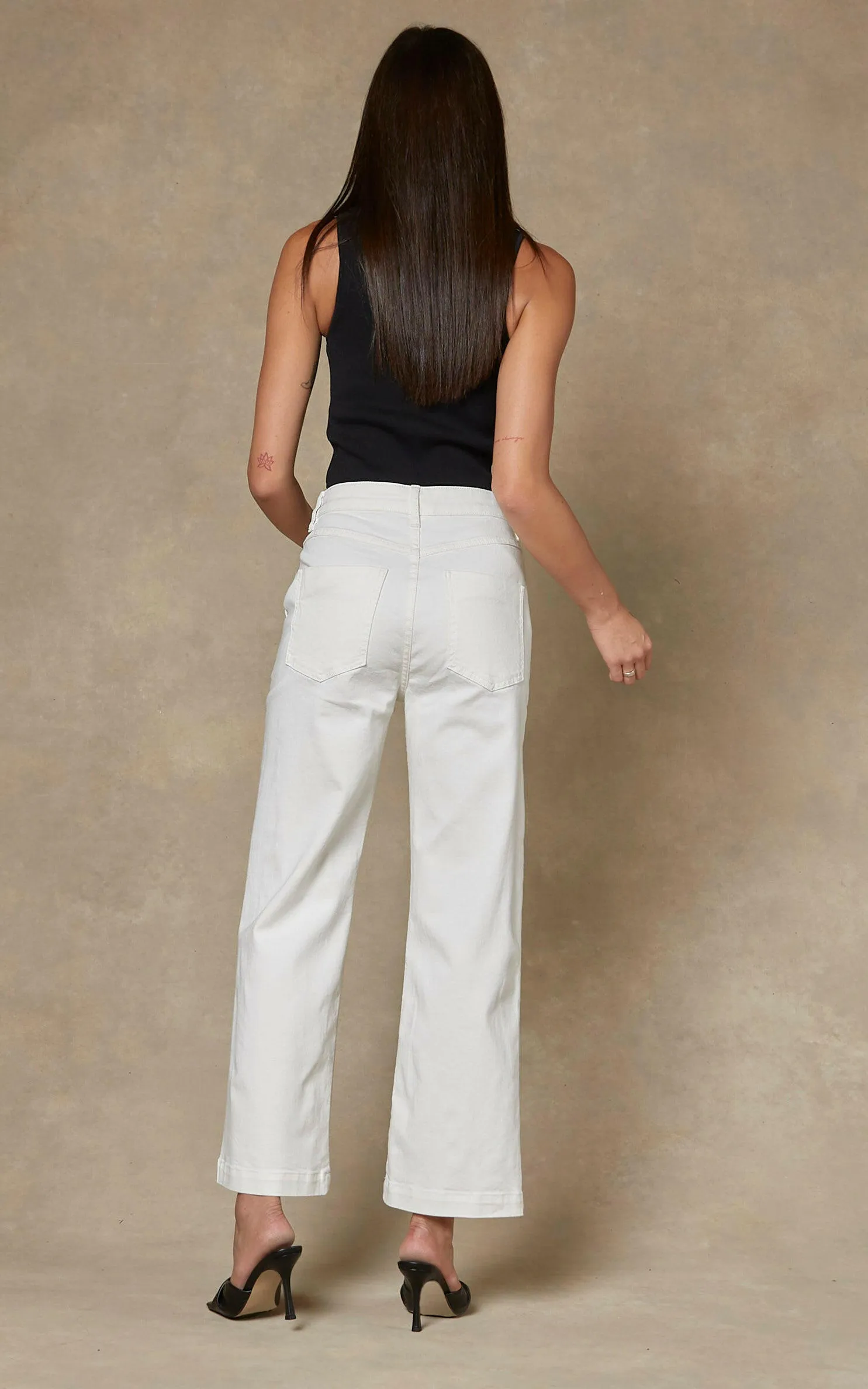 Cody Ivory Kick Flare Trouser