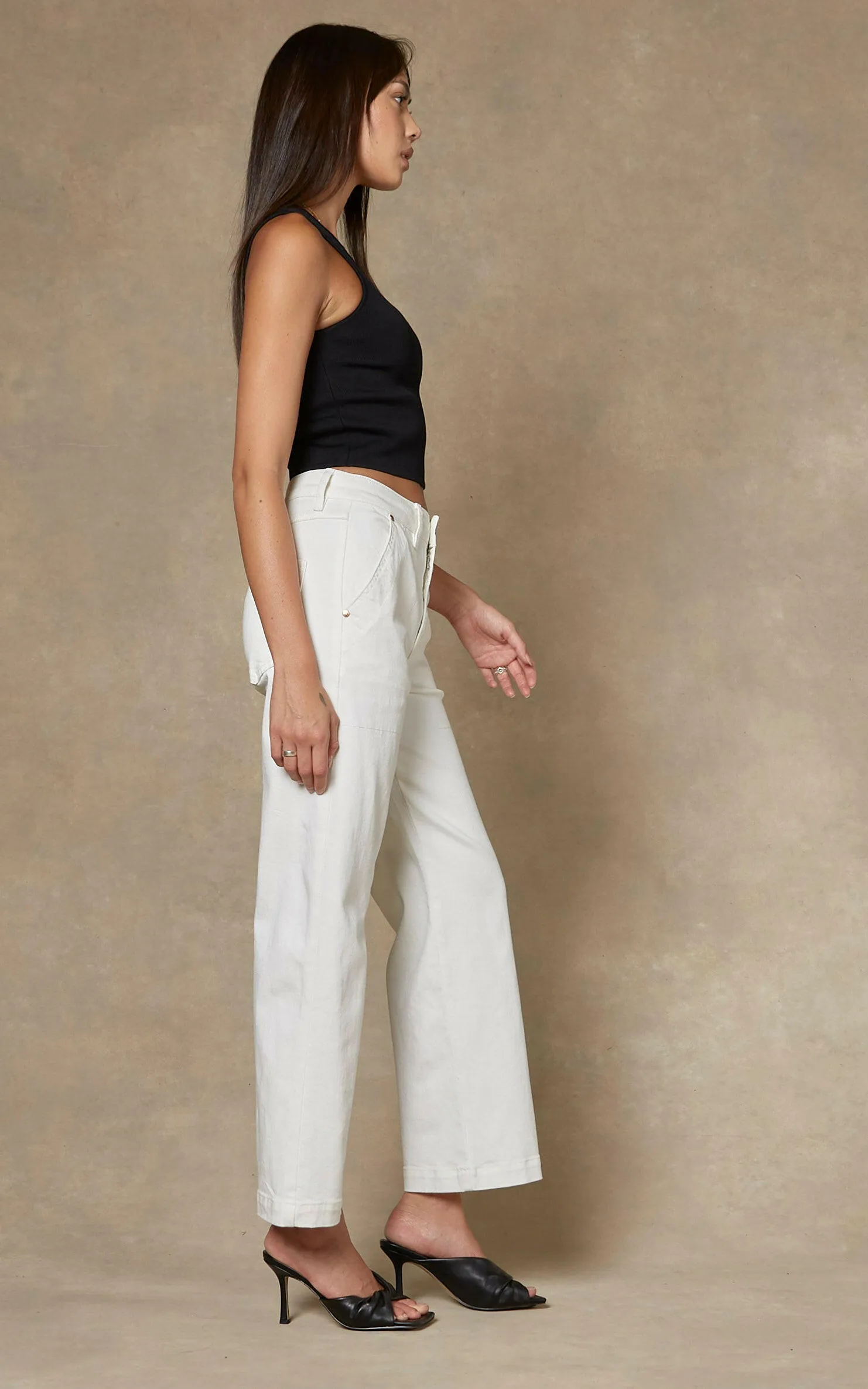 Cody Ivory Kick Flare Trouser