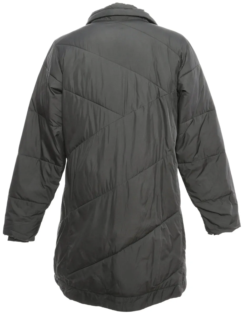 Columbia Long Black Puffer Coat - M