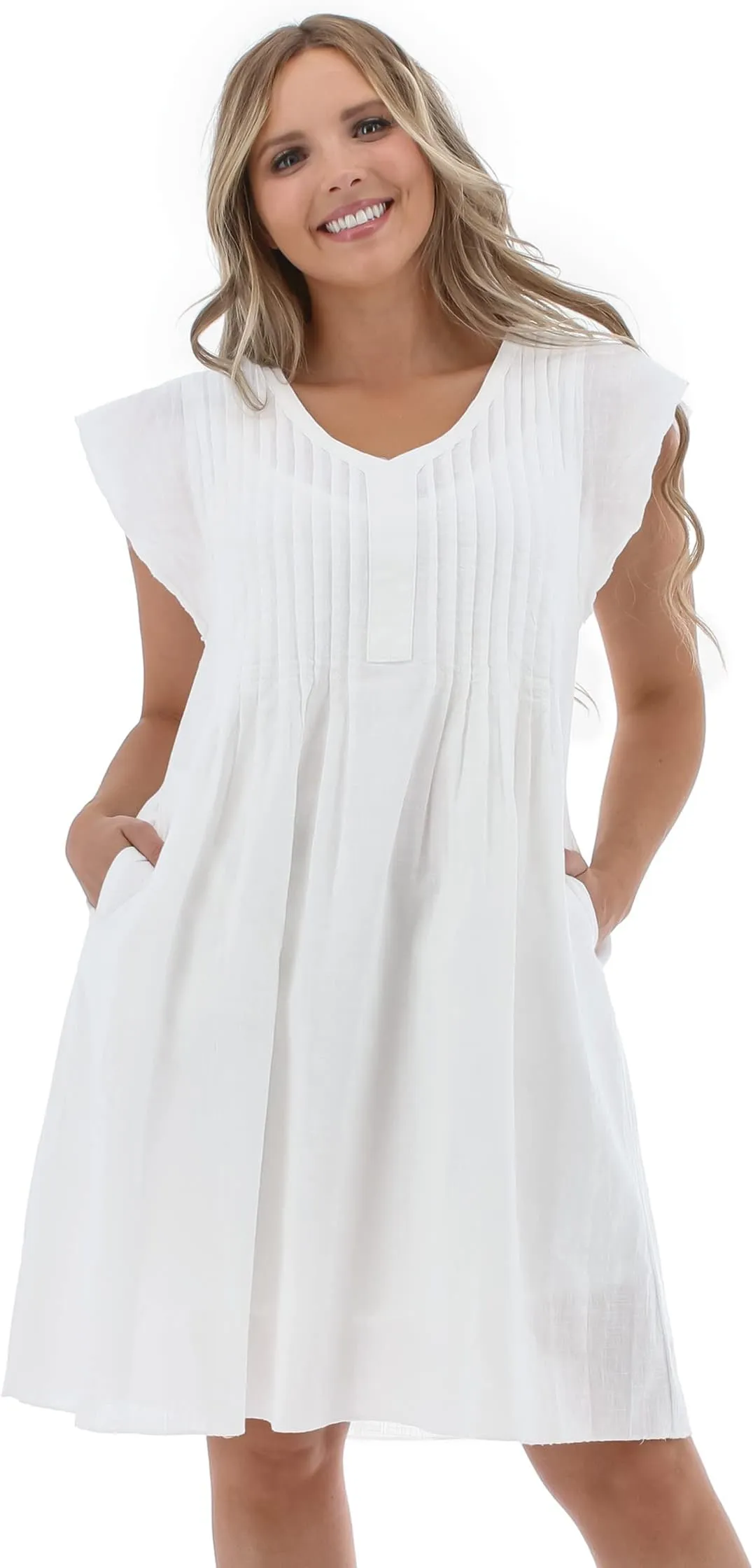 Devon Dress Aventura Clothing, white