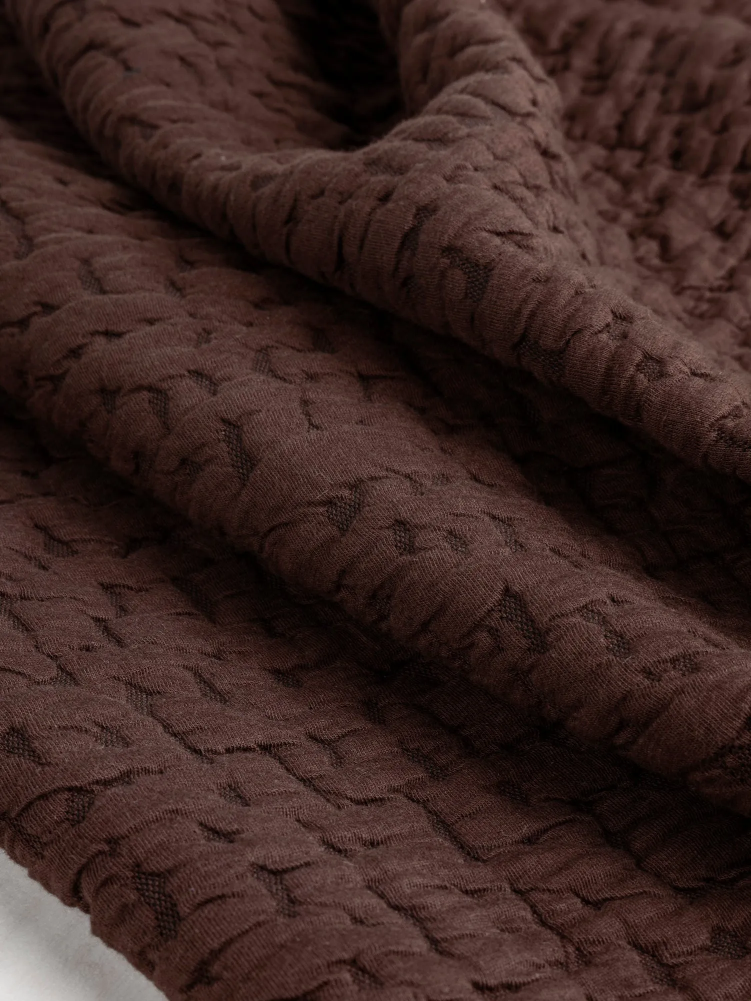 Embossed Jacquard Knit Deadstock - Cinnamon