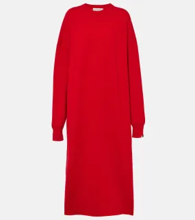 Extreme Cashmere Kinky Cashmere Maxi Dress, Red