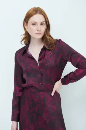 Floral button-up blouse wholesale