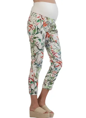 Floral Printed Tailored Maternity Trousers