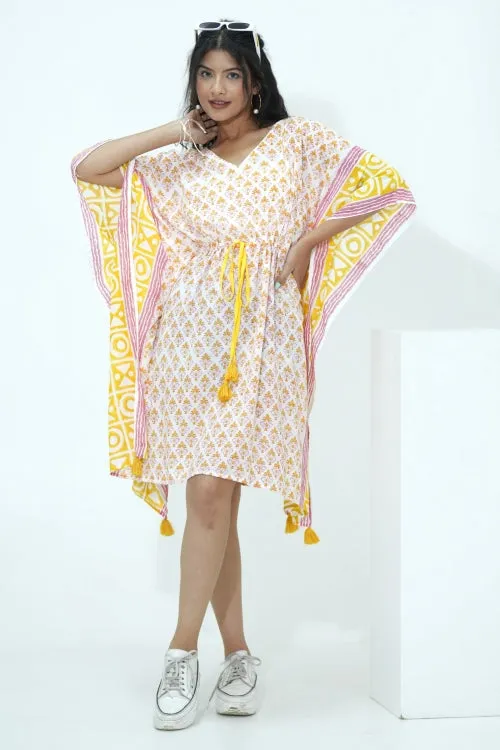 Fruity Frenzy Hand Block Printed Kaftan