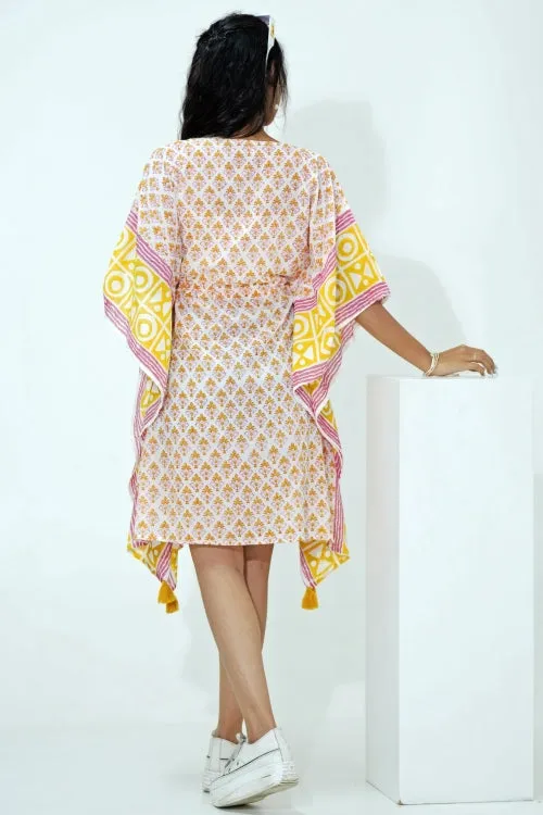 Fruity Frenzy Hand Block Printed Kaftan