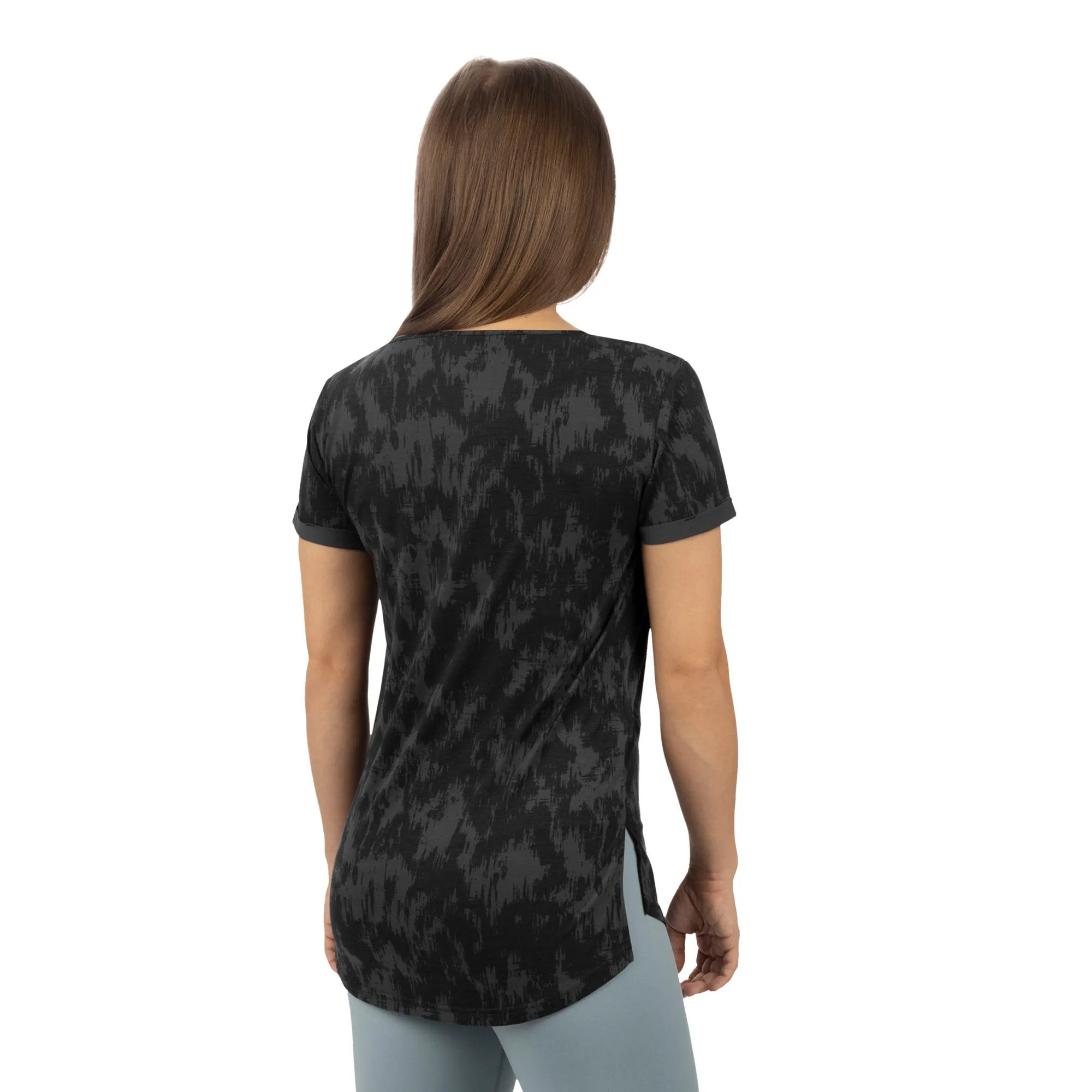 FXR Womens Lotus Active T-Shirt Black Fiber