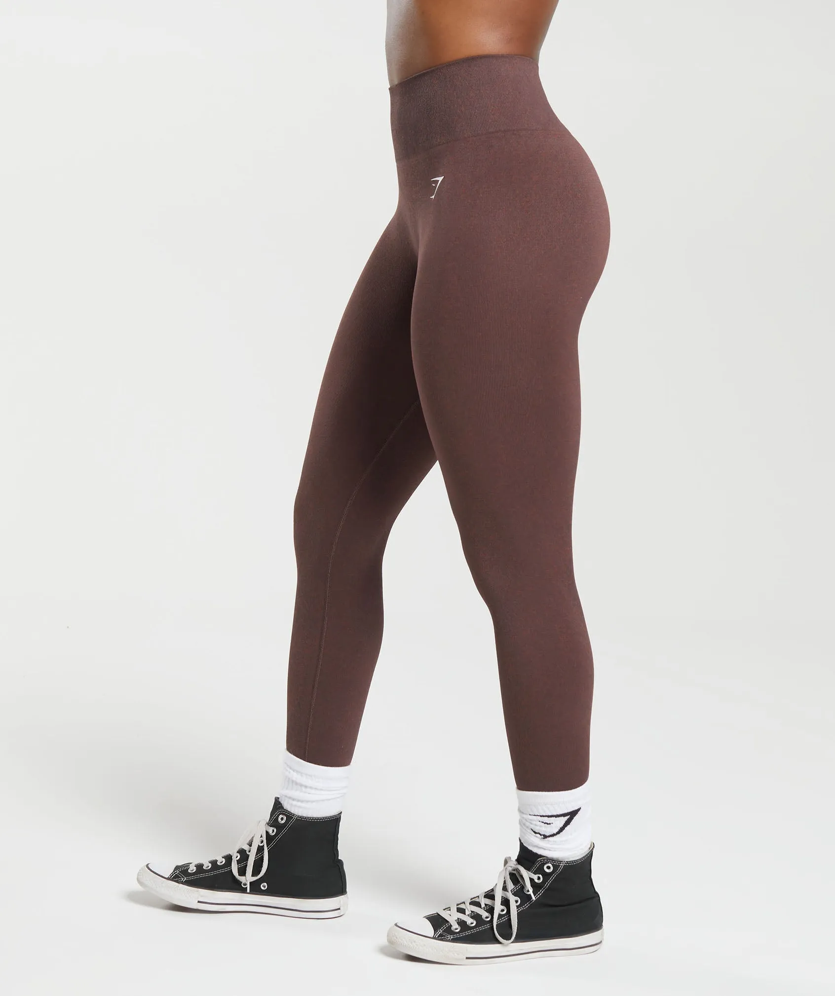 Gymshark Adapt Fleck Seamless Leggings - Chocolate Brown