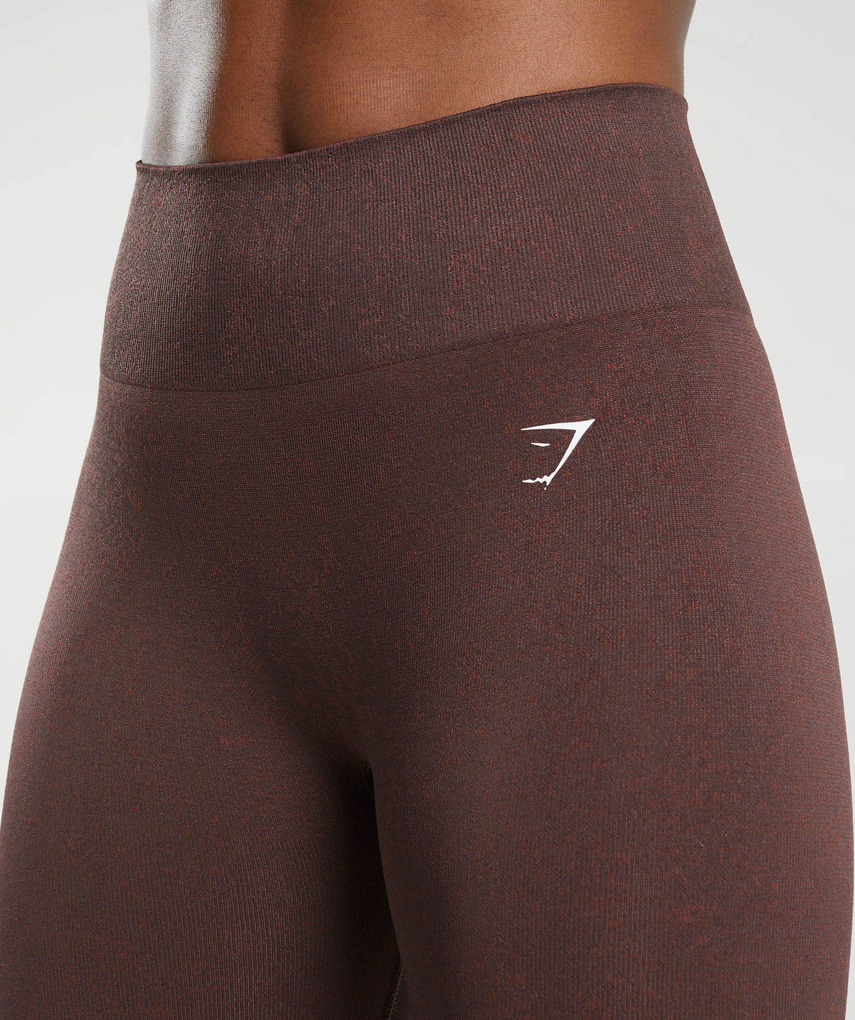 Gymshark Adapt Fleck Seamless Leggings - Chocolate Brown