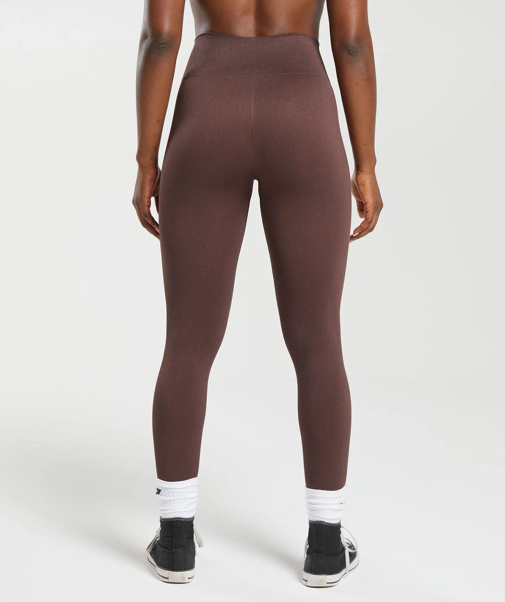 Gymshark Adapt Fleck Seamless Leggings - Chocolate Brown