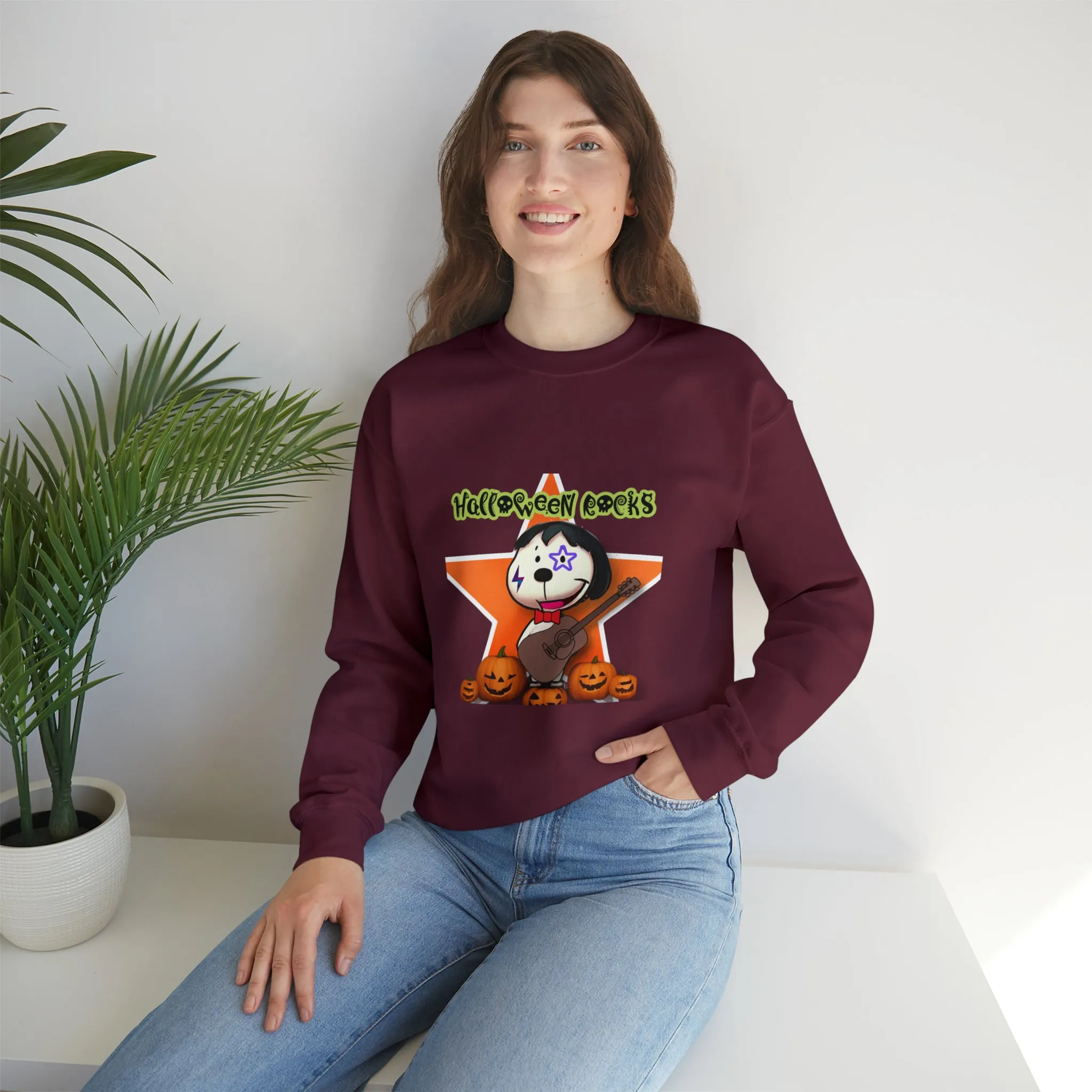 Halloween rocks Unisex Heavy Blend™ Crewneck Sweatshirt