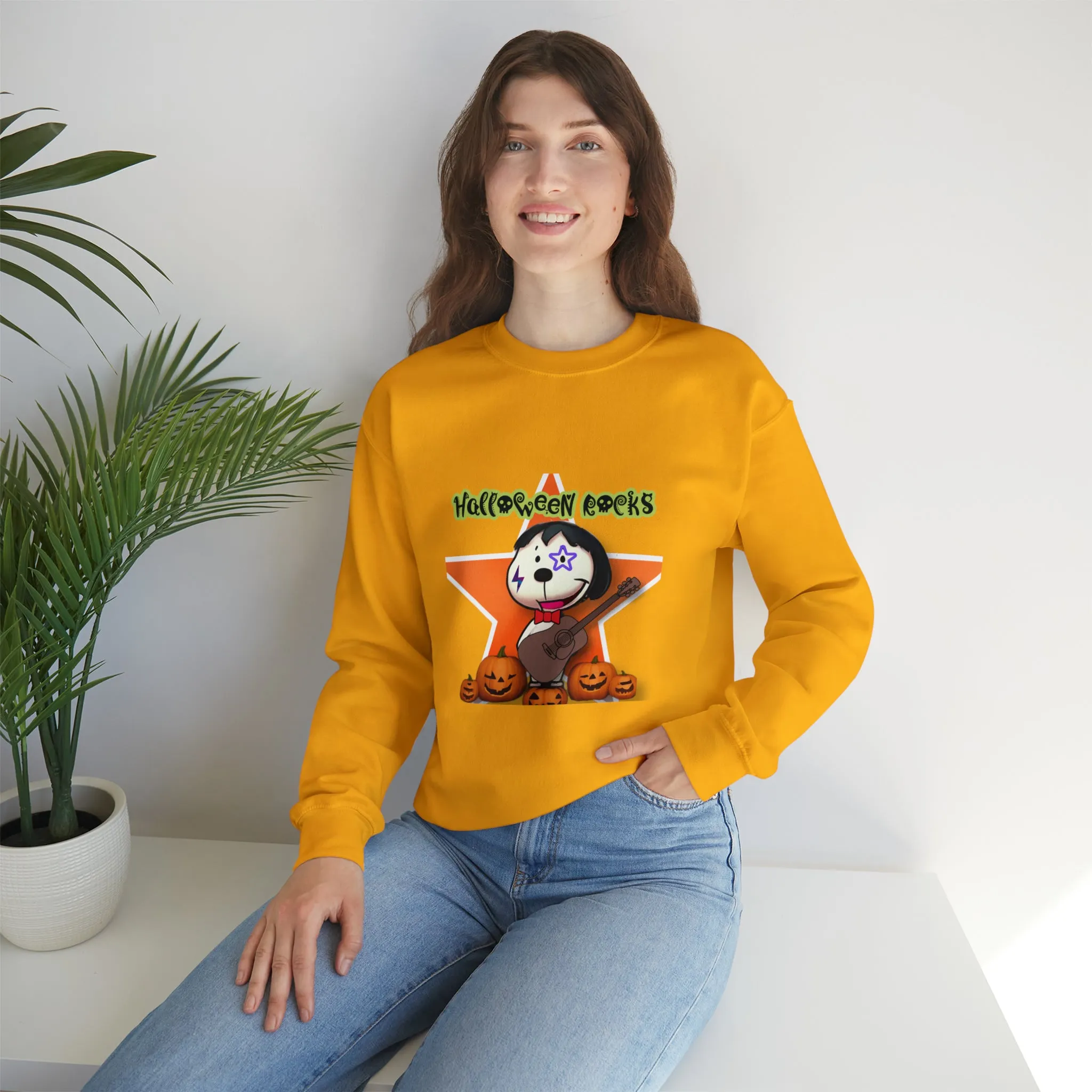 Halloween rocks Unisex Heavy Blend™ Crewneck Sweatshirt