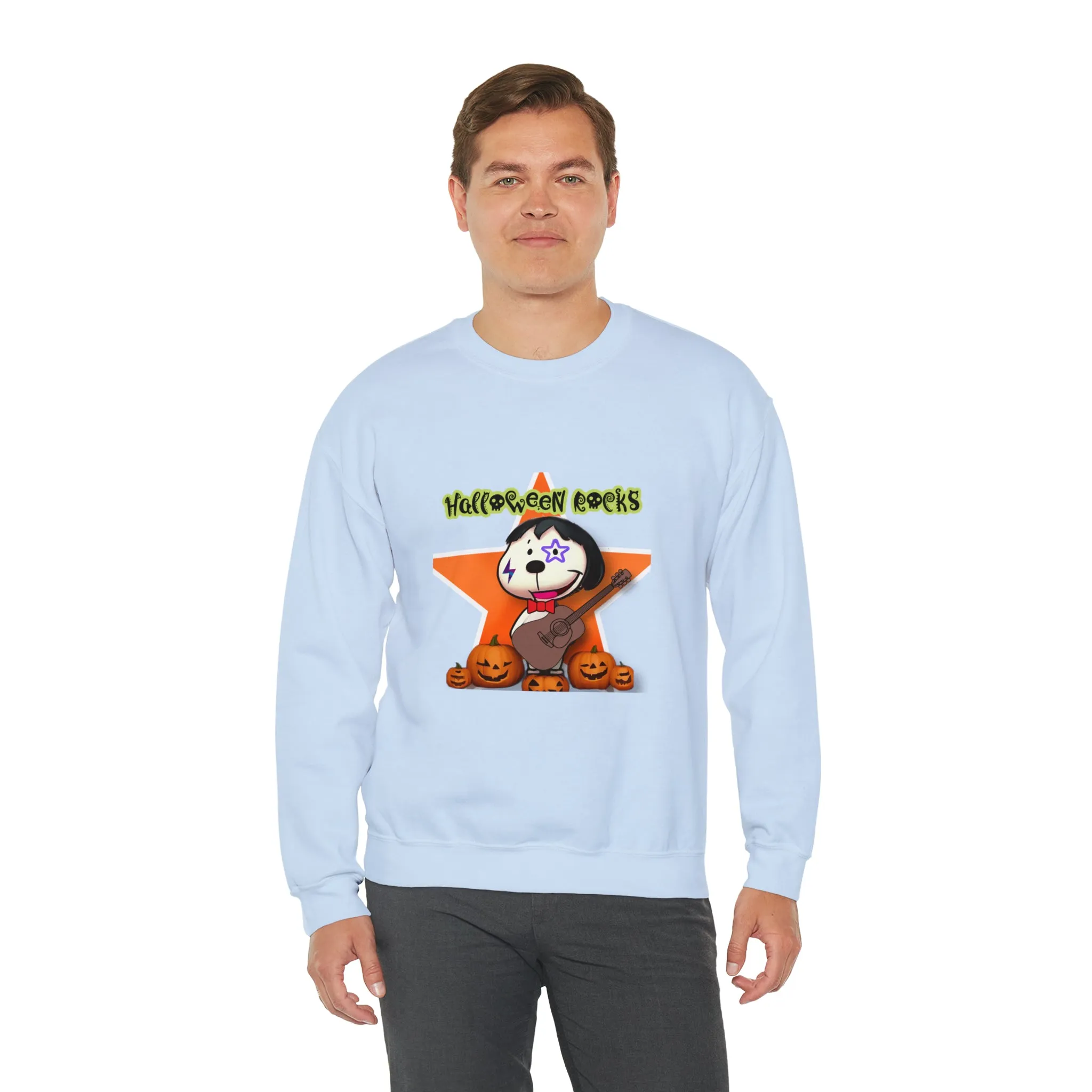 Halloween rocks Unisex Heavy Blend™ Crewneck Sweatshirt