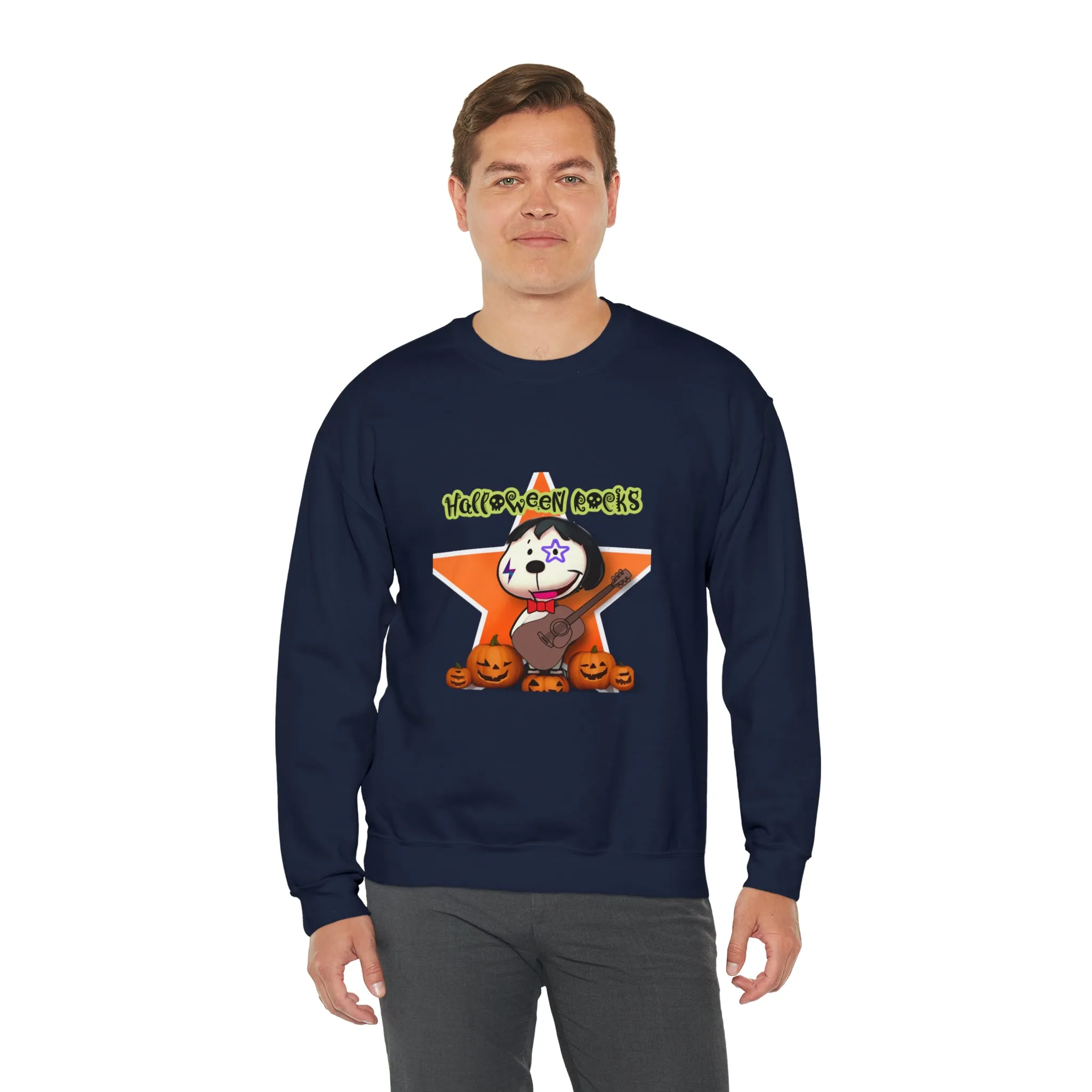 Halloween rocks Unisex Heavy Blend™ Crewneck Sweatshirt