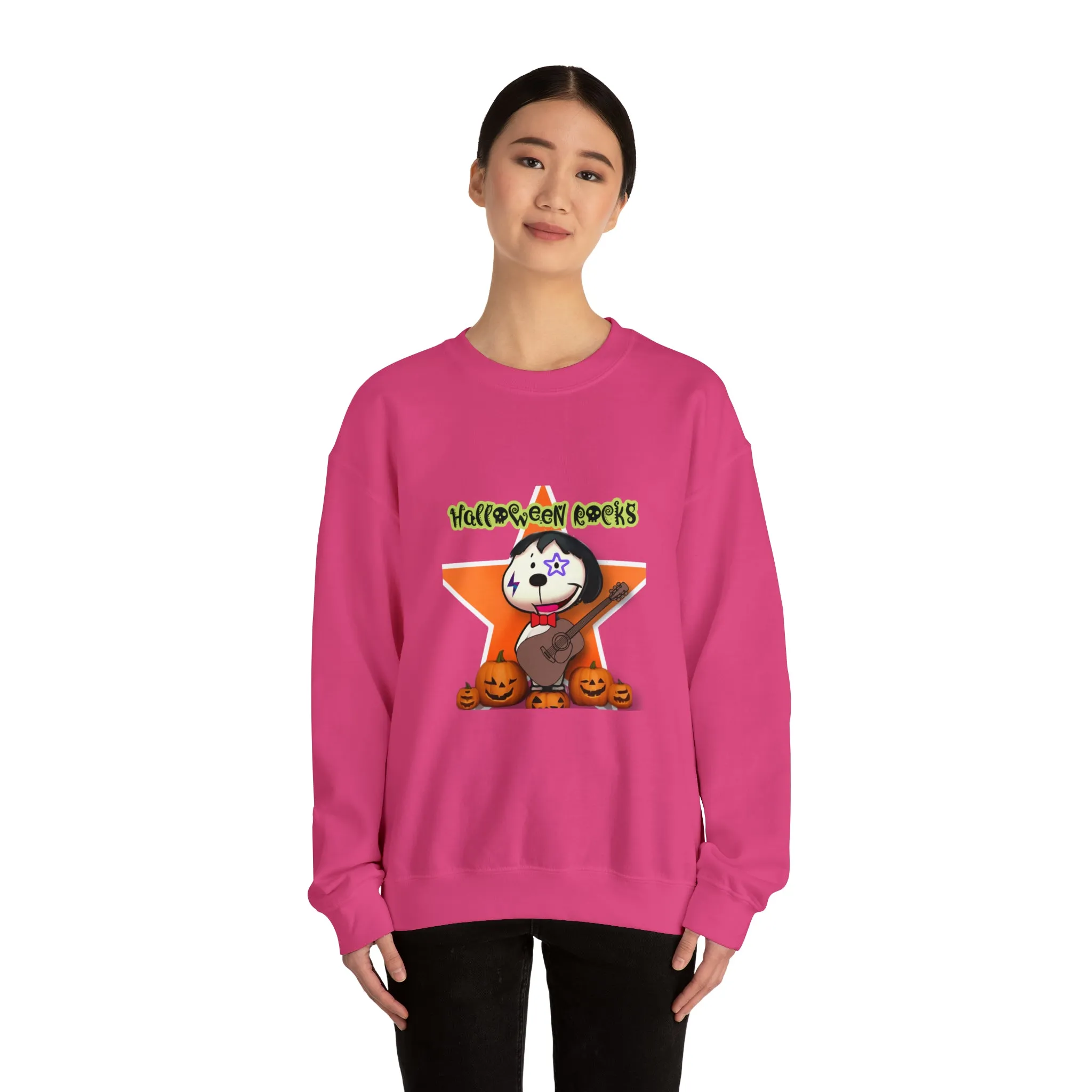 Halloween rocks Unisex Heavy Blend™ Crewneck Sweatshirt