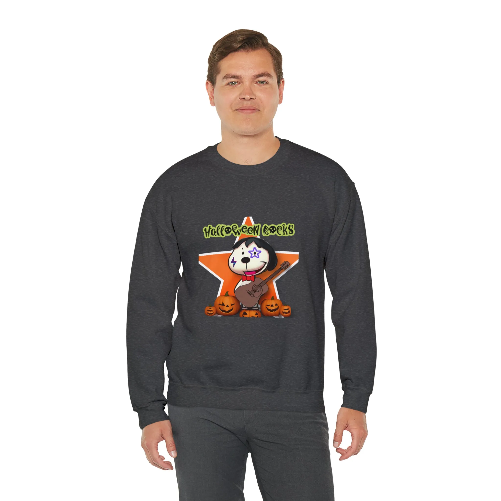 Halloween rocks Unisex Heavy Blend™ Crewneck Sweatshirt